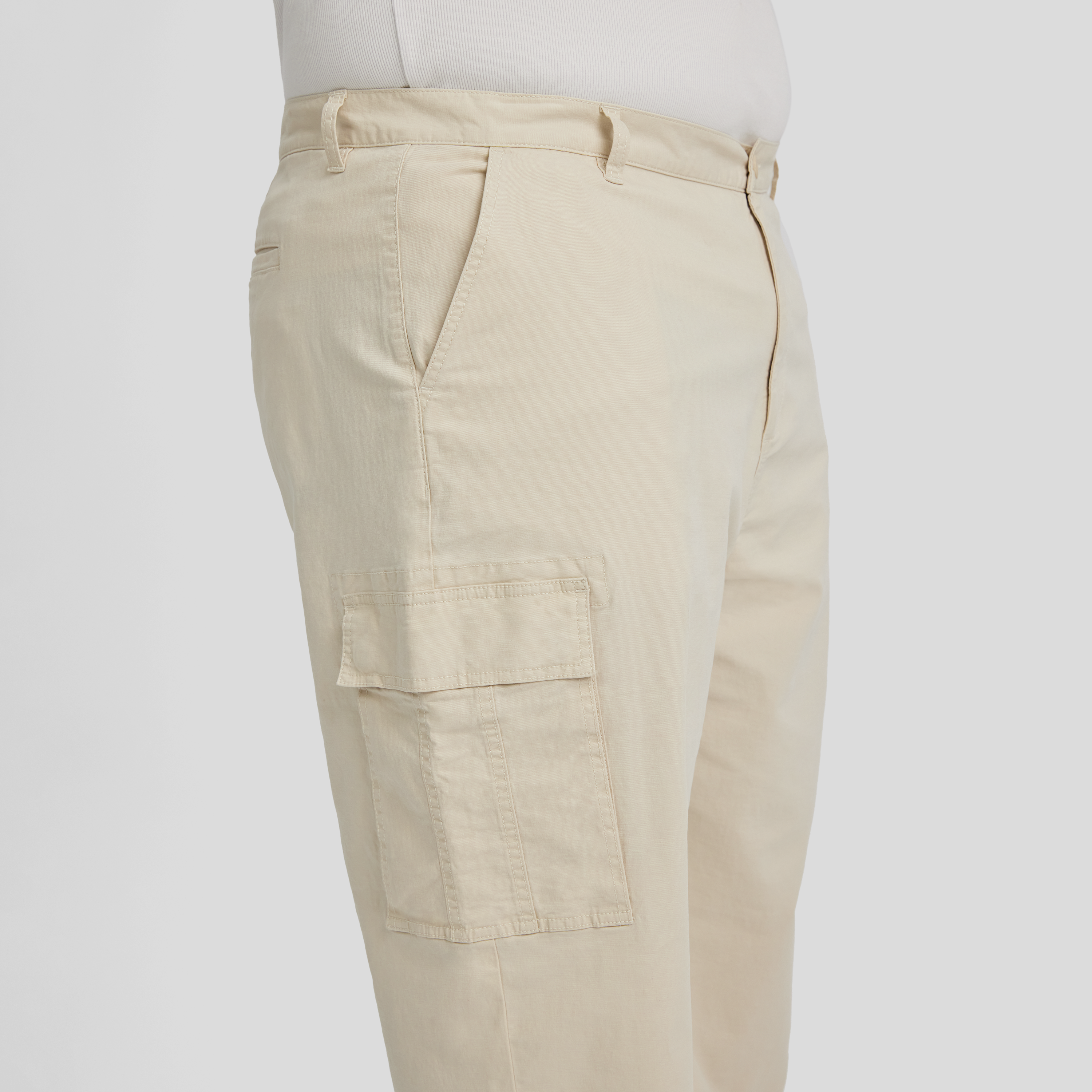 Chalk Relaxed Fit Cargo Pant