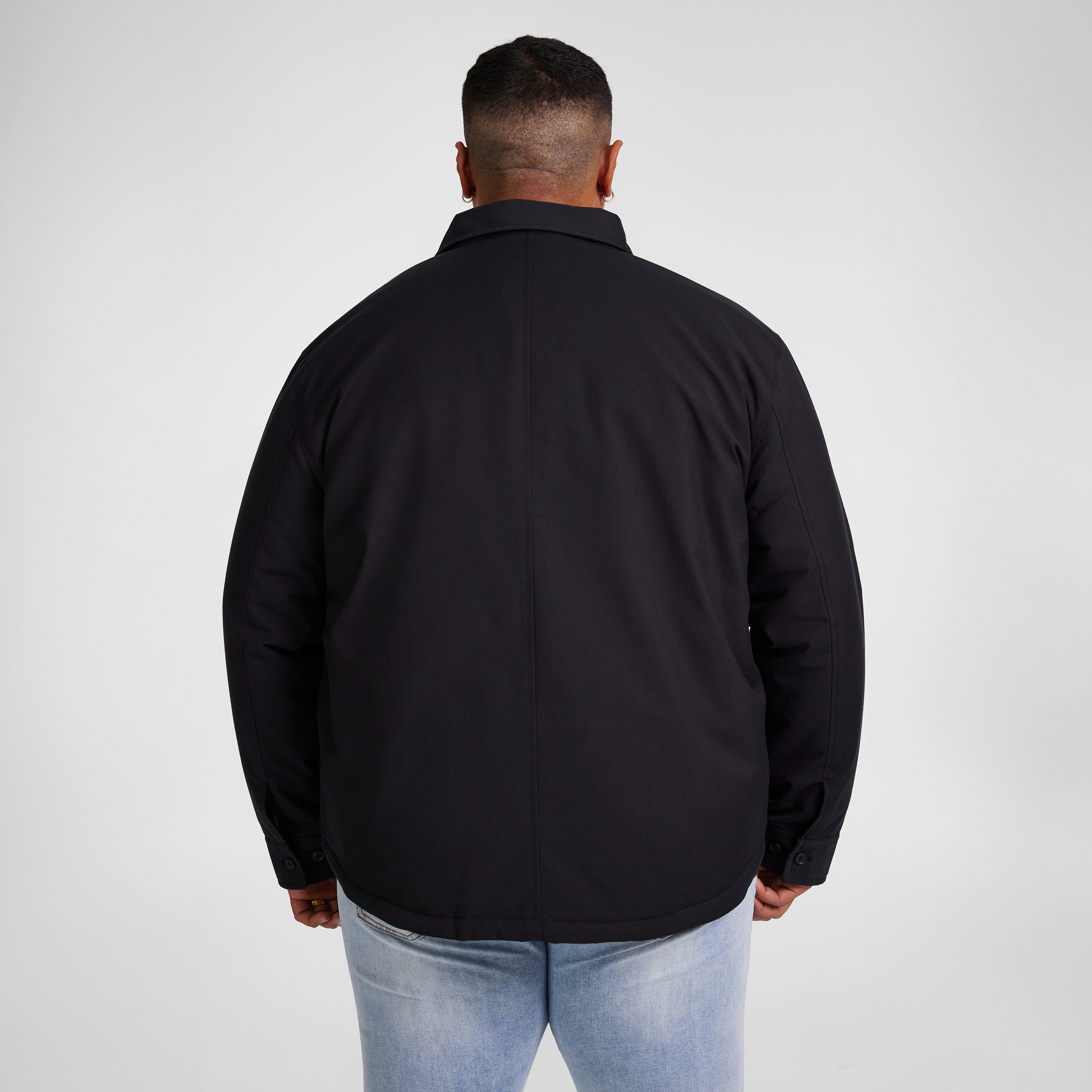 Black Slate Cyrus Puffer Shacket