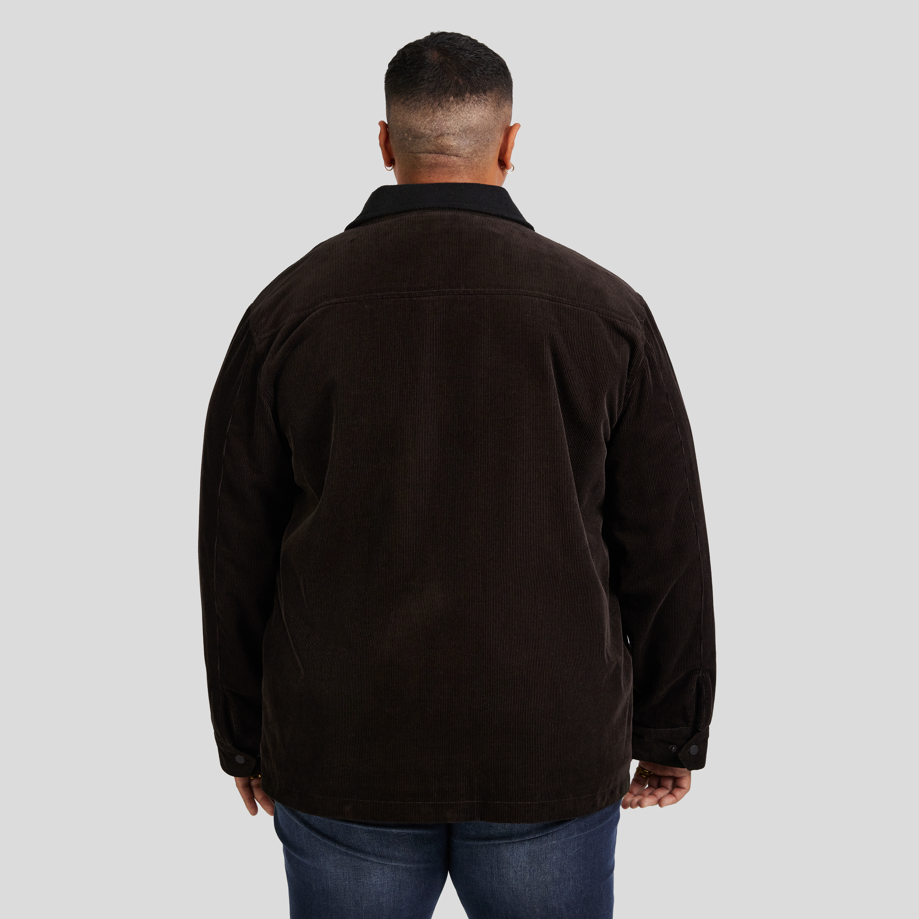 Chocolate Finn Cord Shacket