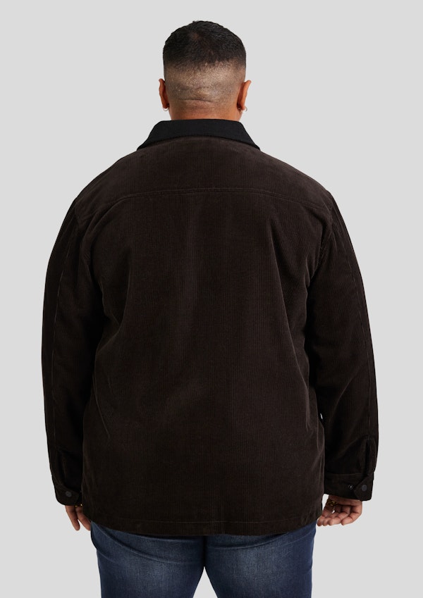 Chocolate Finn Cord Shacket