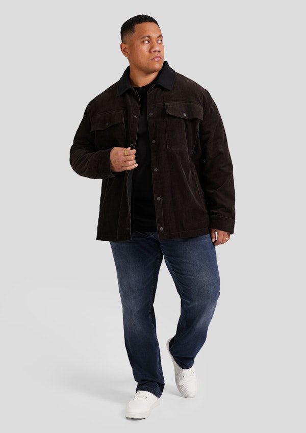 Chocolate Finn Cord Shacket
