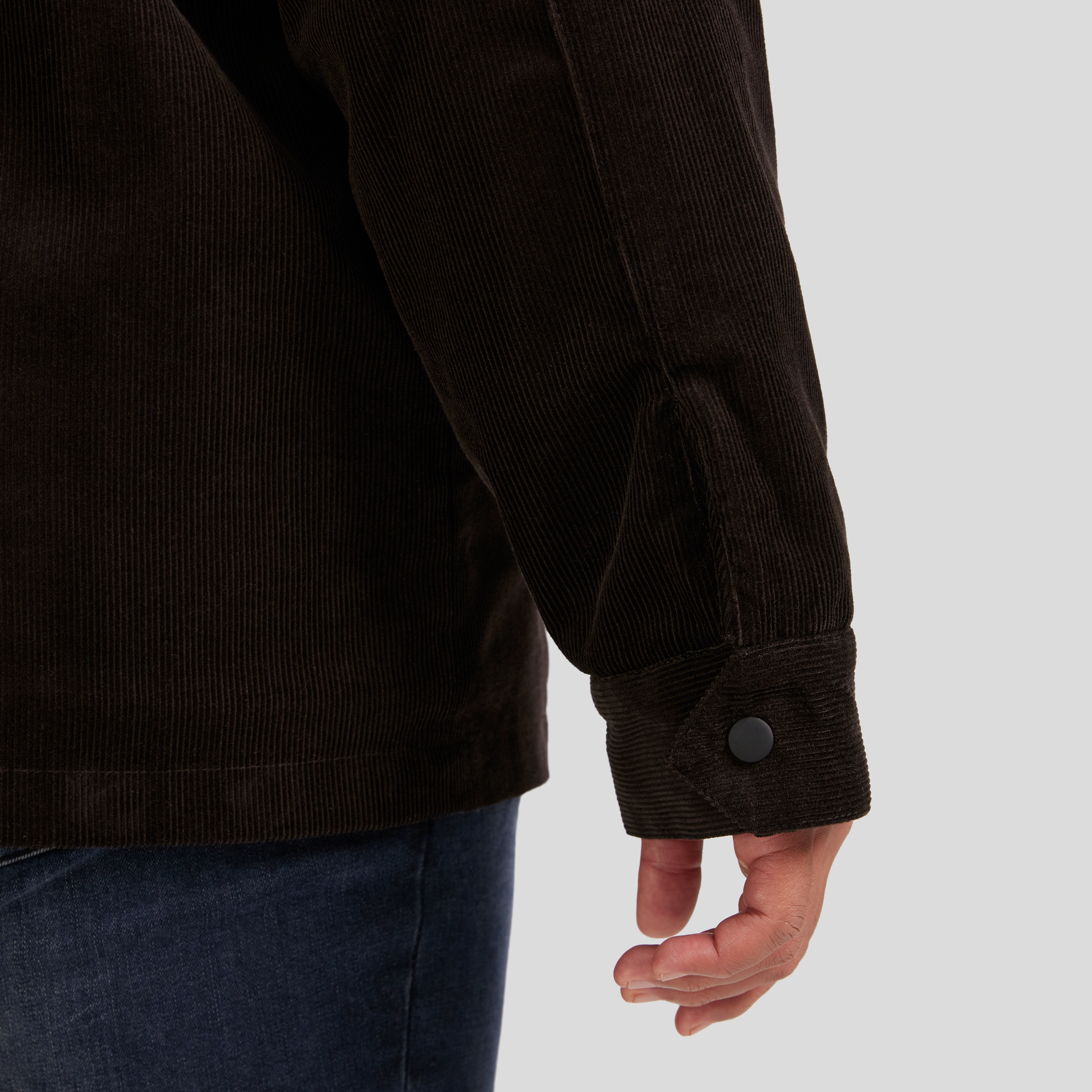 Chocolate Finn Cord Shacket