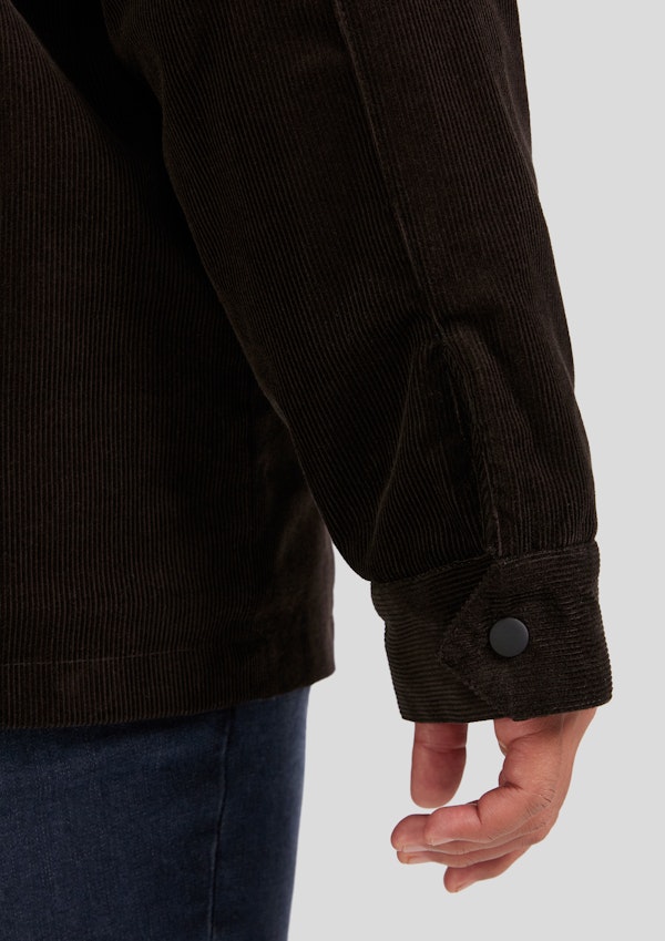 Chocolate Finn Cord Shacket