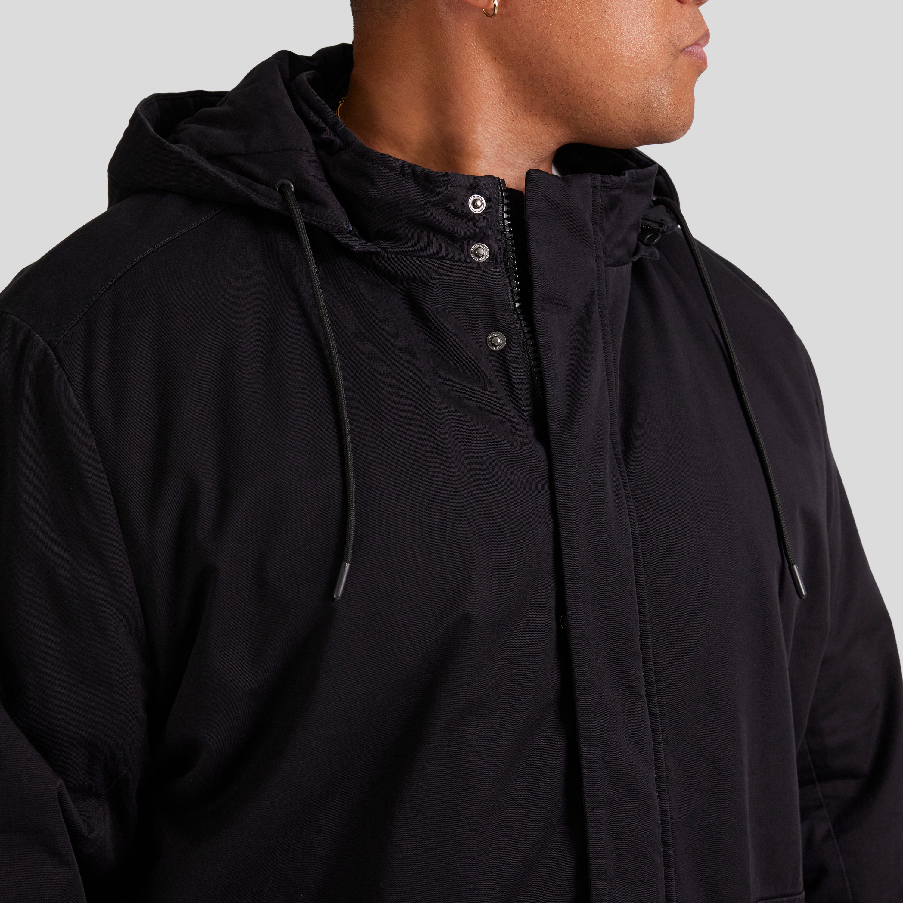 Black Santiago Hooded Parka