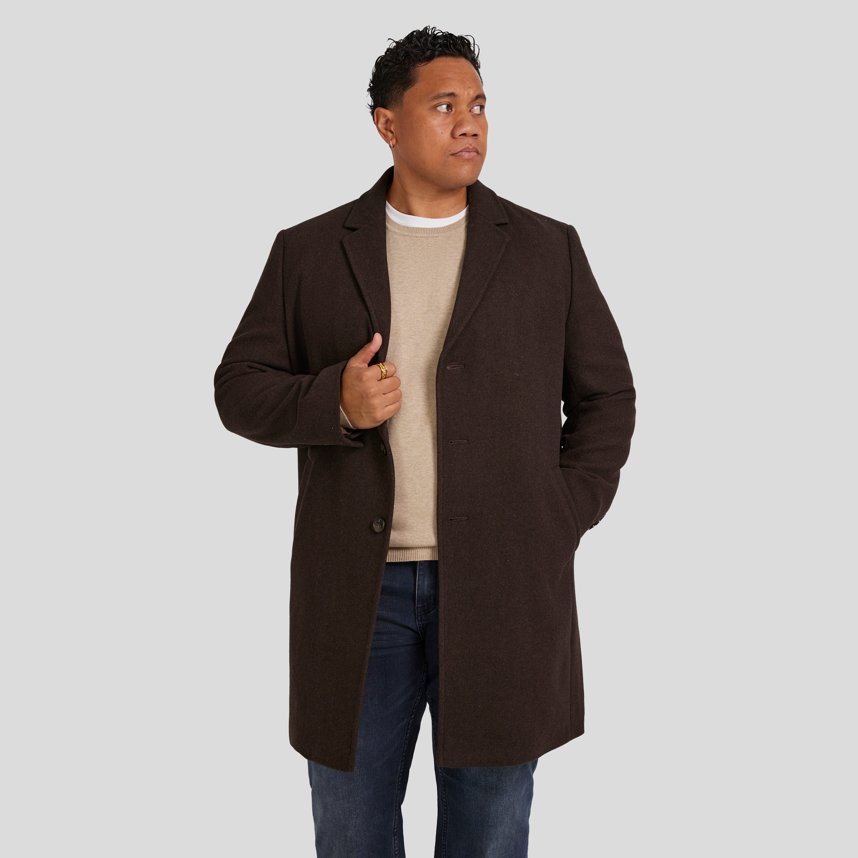 Carson Wool Blend Overcoat