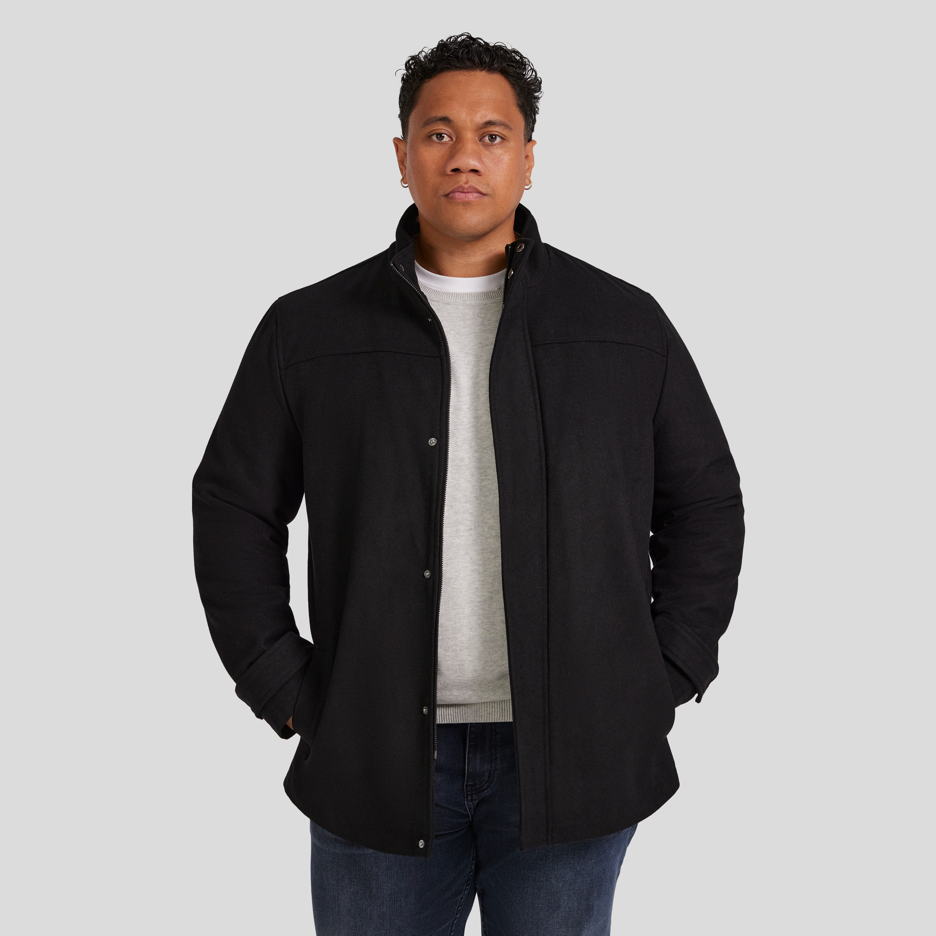 MACKINTOSH　GTS BLACKRIDGE WOOL KARZE　38 Mens Dunkeld Raintec 3/4 Length Coat – Mackintosh