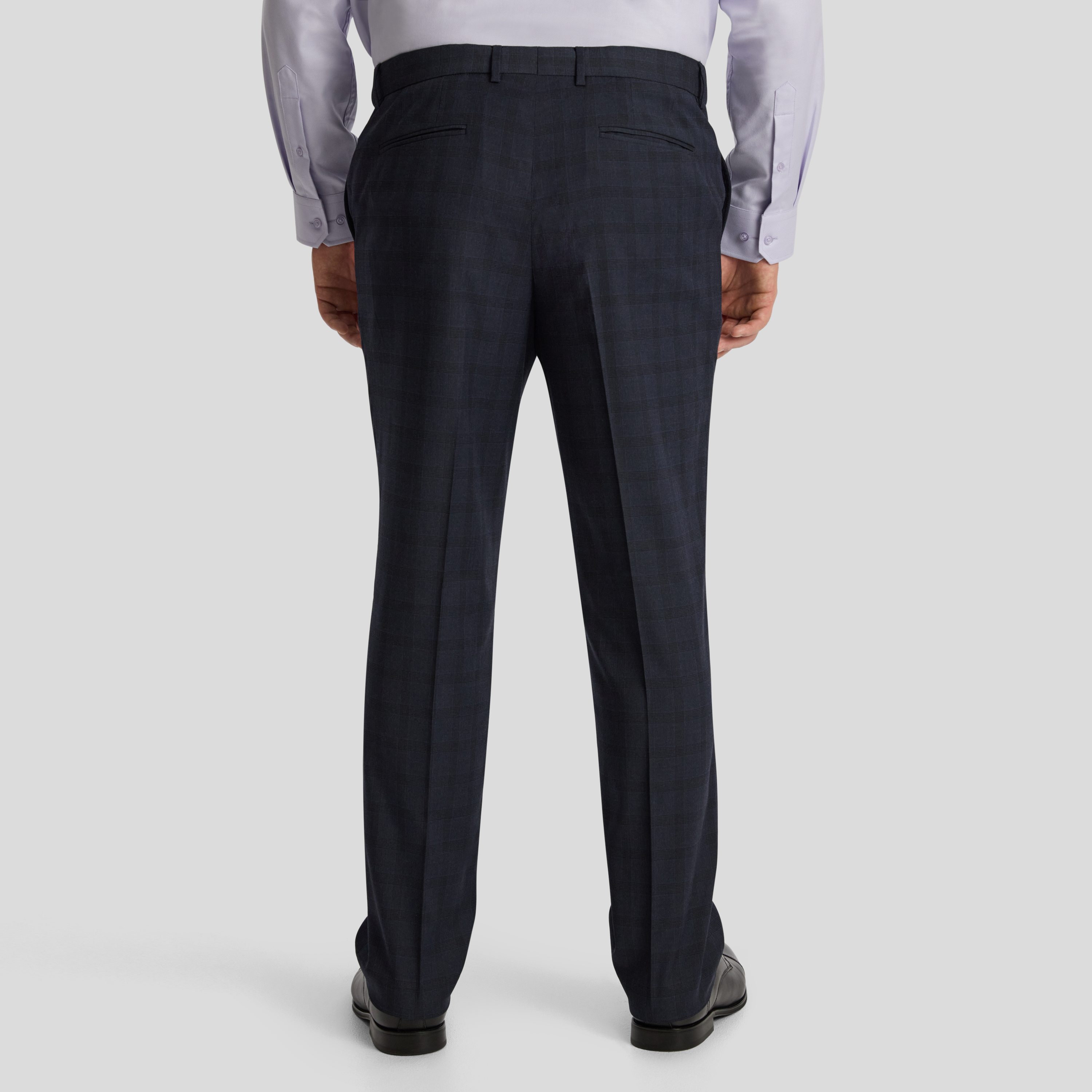 Ink Henry Check Stretch Dress Pant