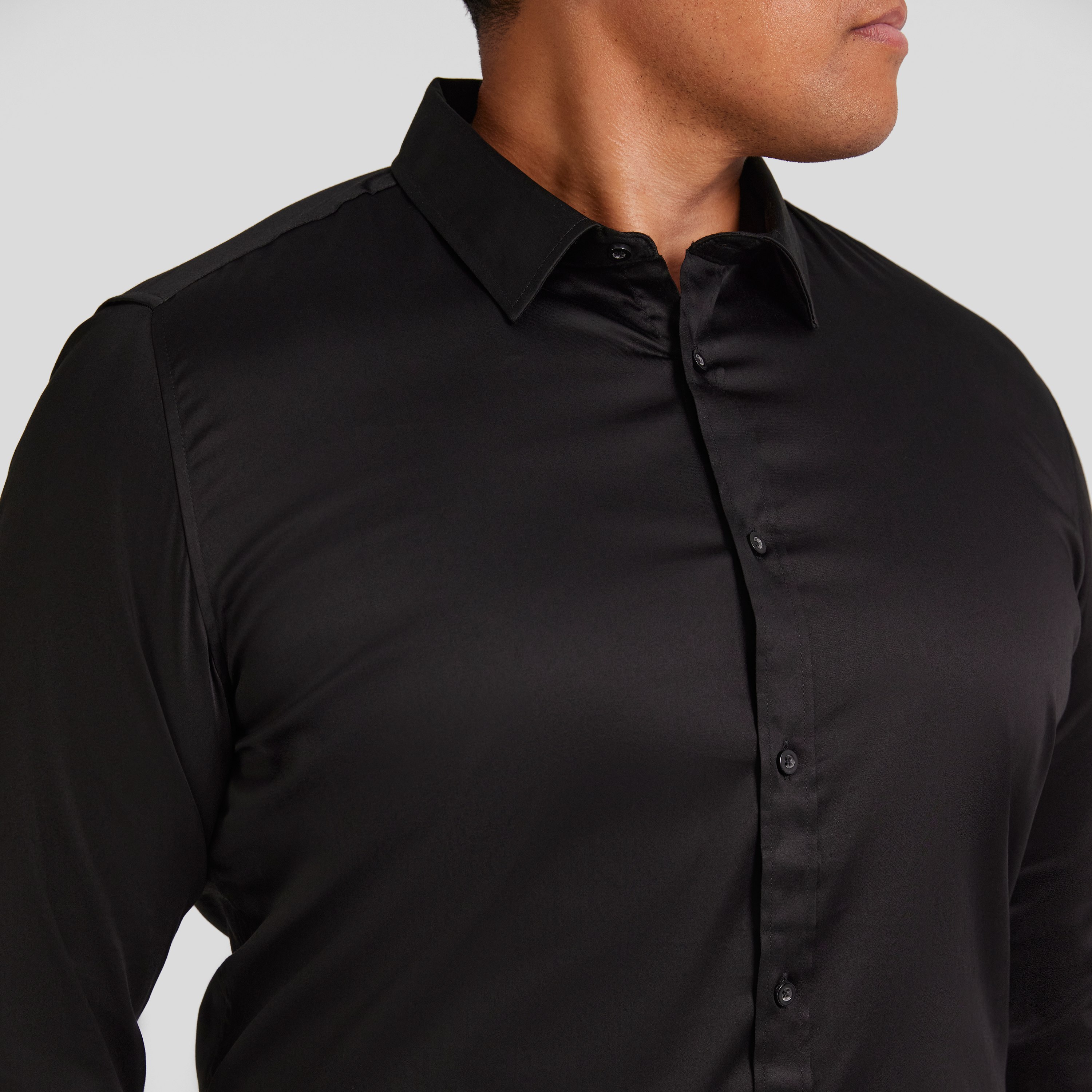 Black Montego Stretch Dress Shirt
