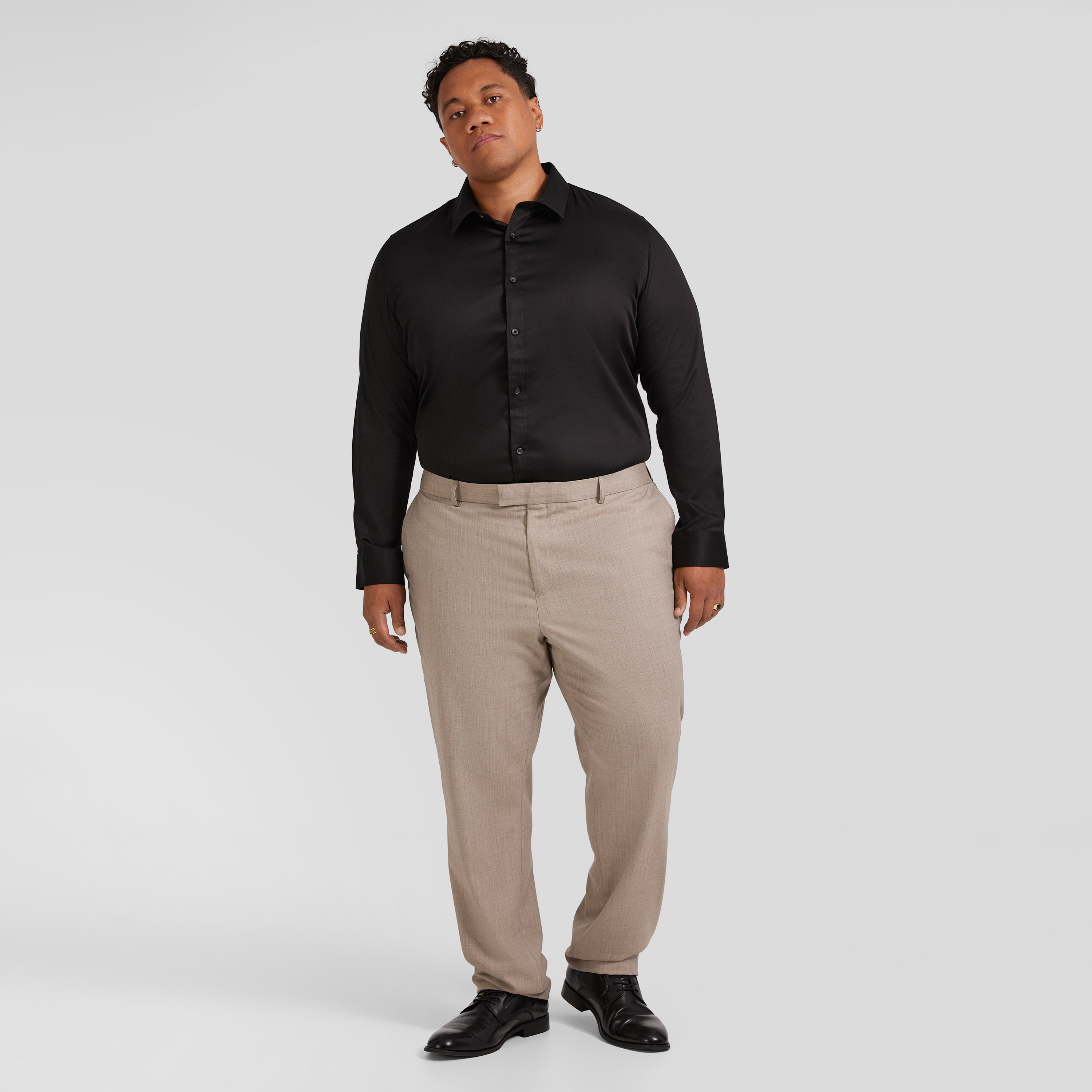 Black Montego Stretch Dress Shirt