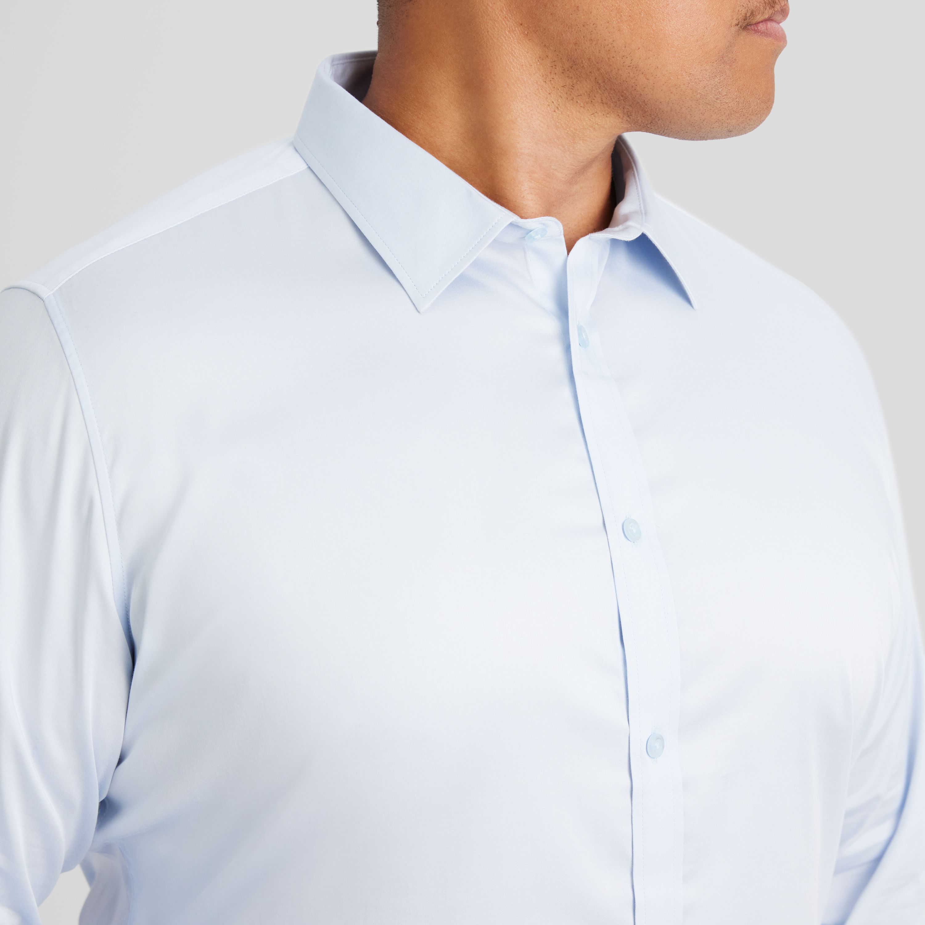Light Blue Montego Stretch Dress Shirt