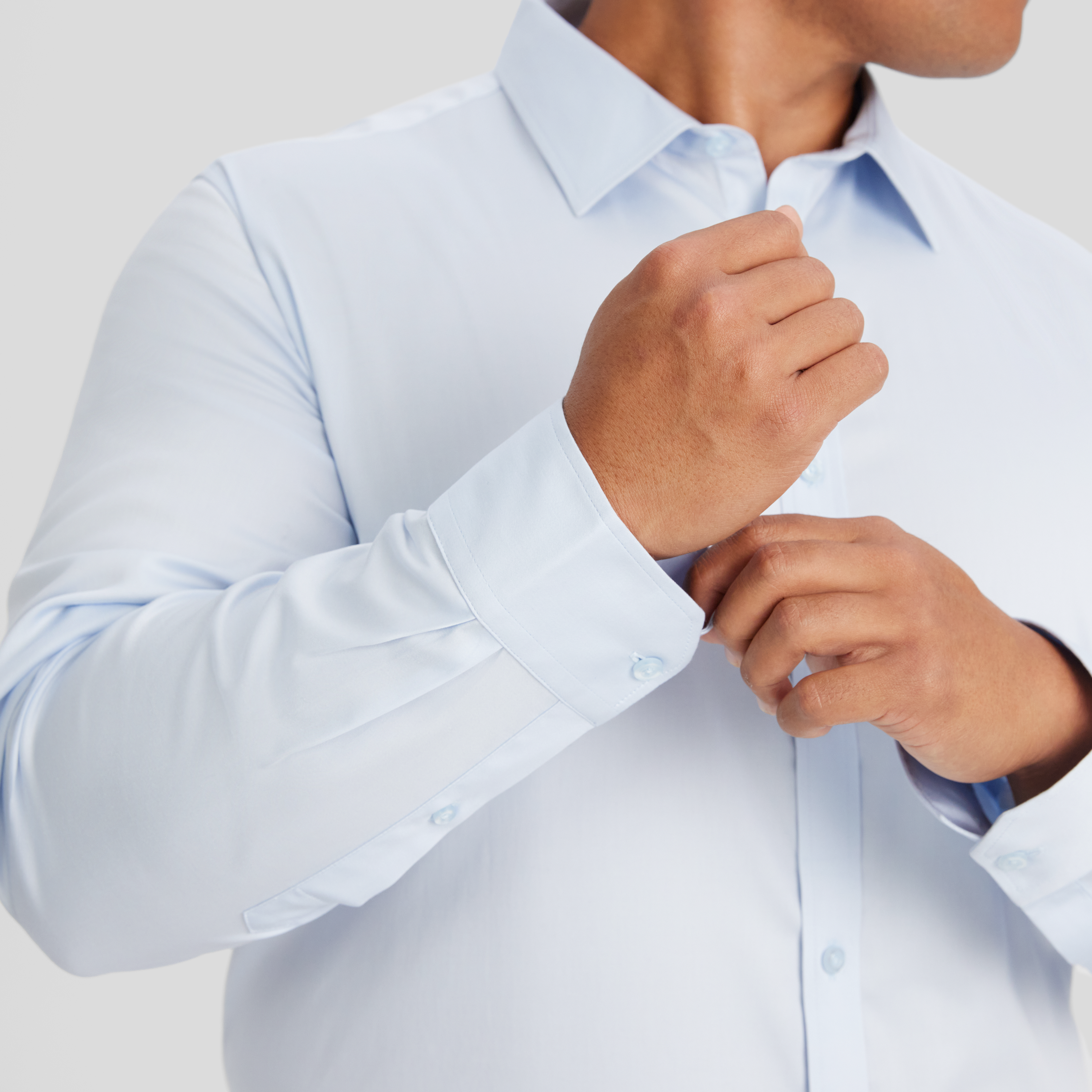 Light Blue Montego Stretch Dress Shirt