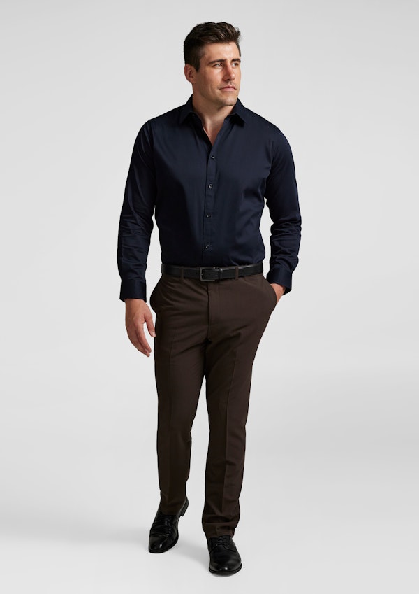 Navy Montego Stretch Dress Shirt