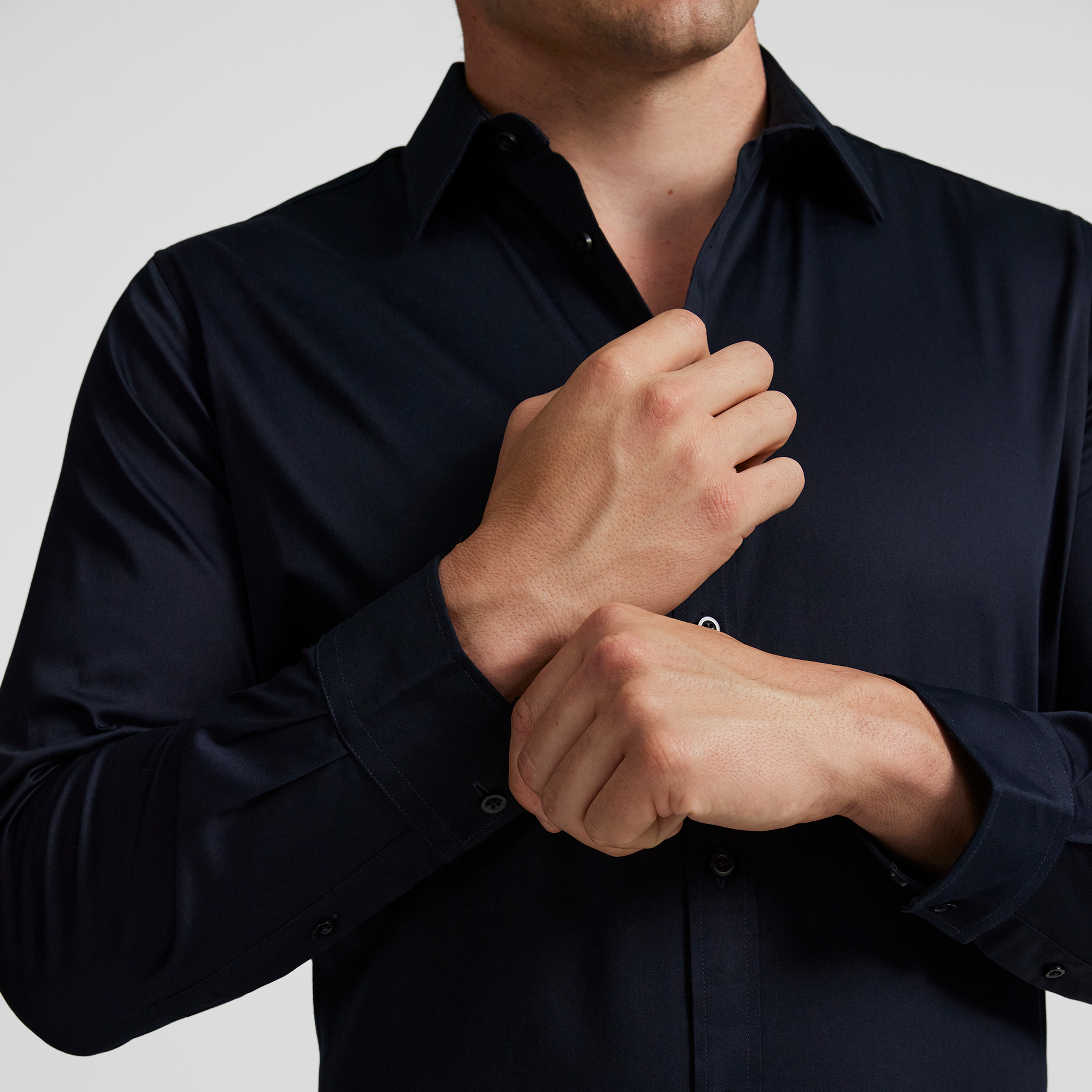 Navy Montego Stretch Dress Shirt