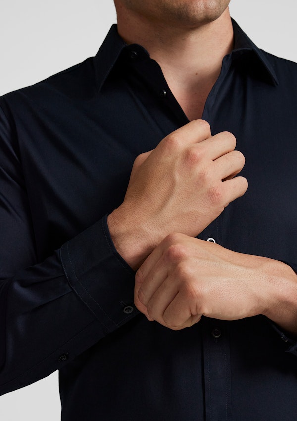 Navy Montego Stretch Dress Shirt