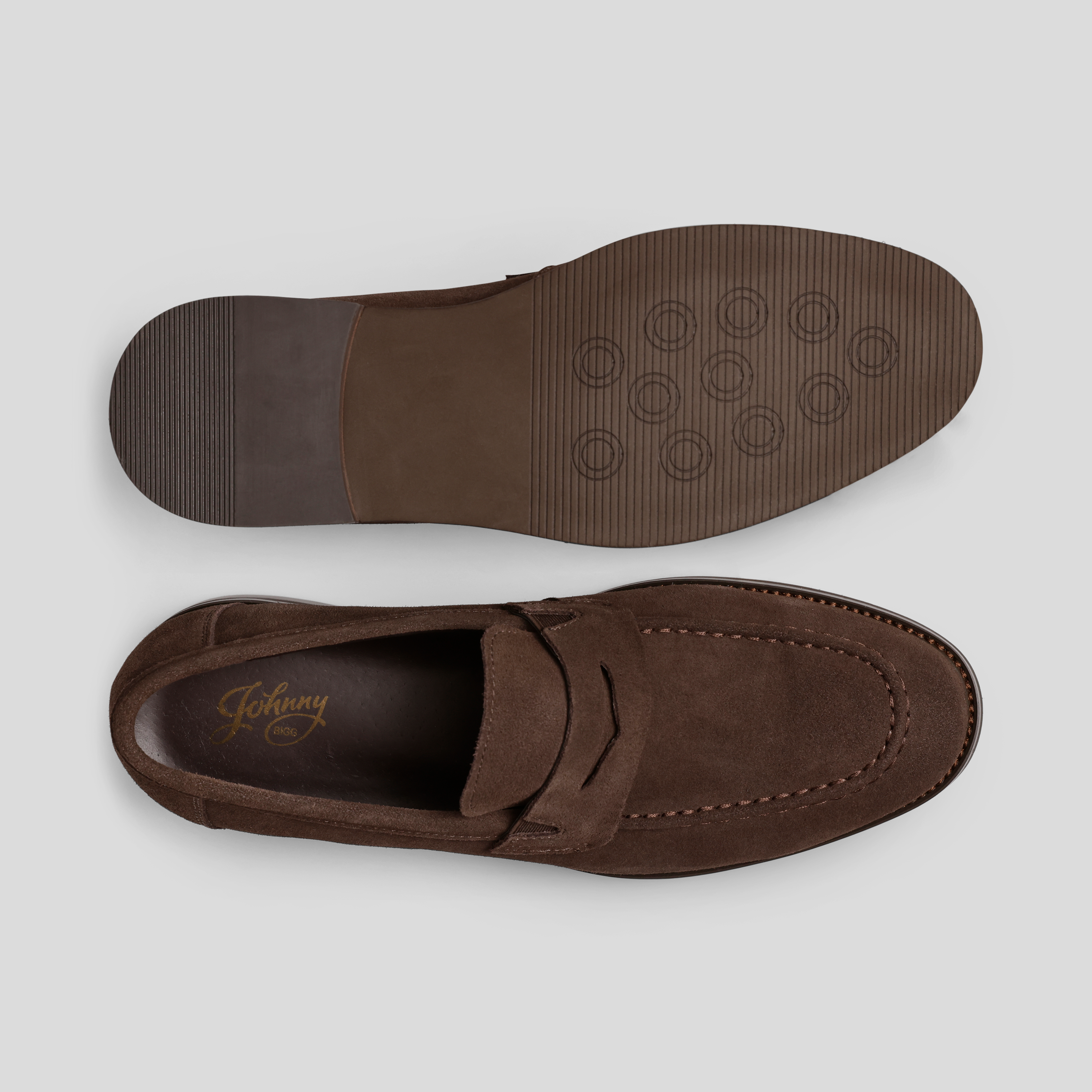 Chocolate Rocco Suede Loafer