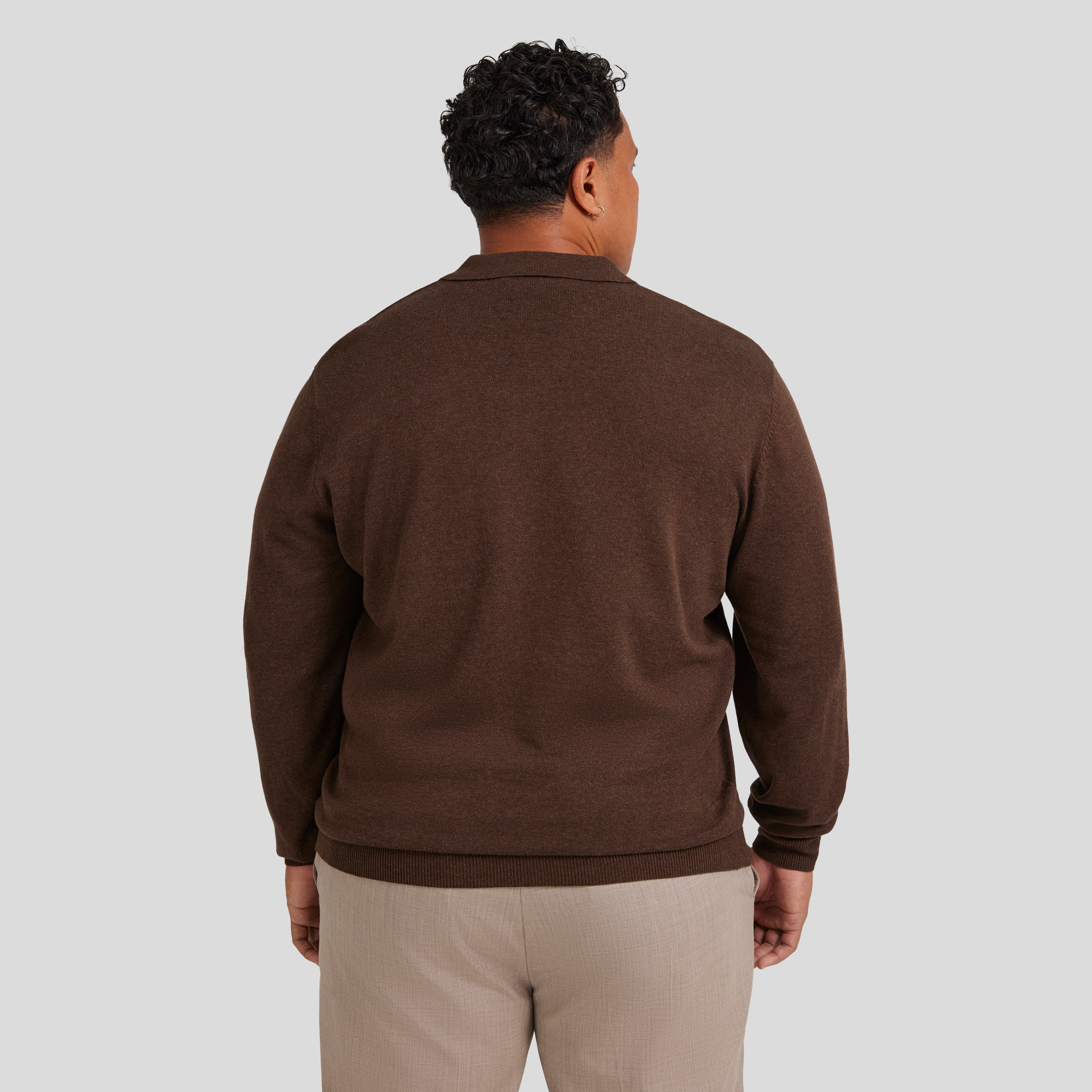 Chocolate Everyday Polo Sweater
