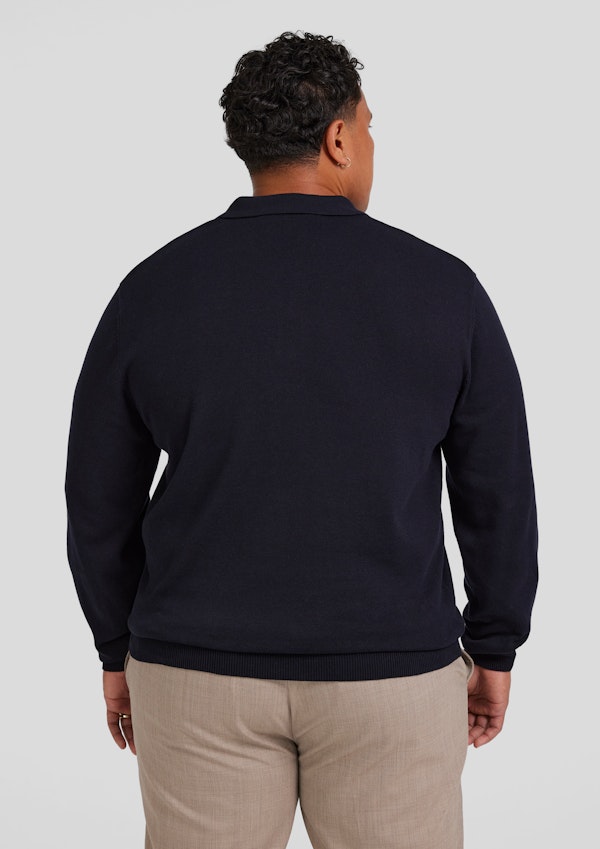 Navy Everyday Polo Sweater