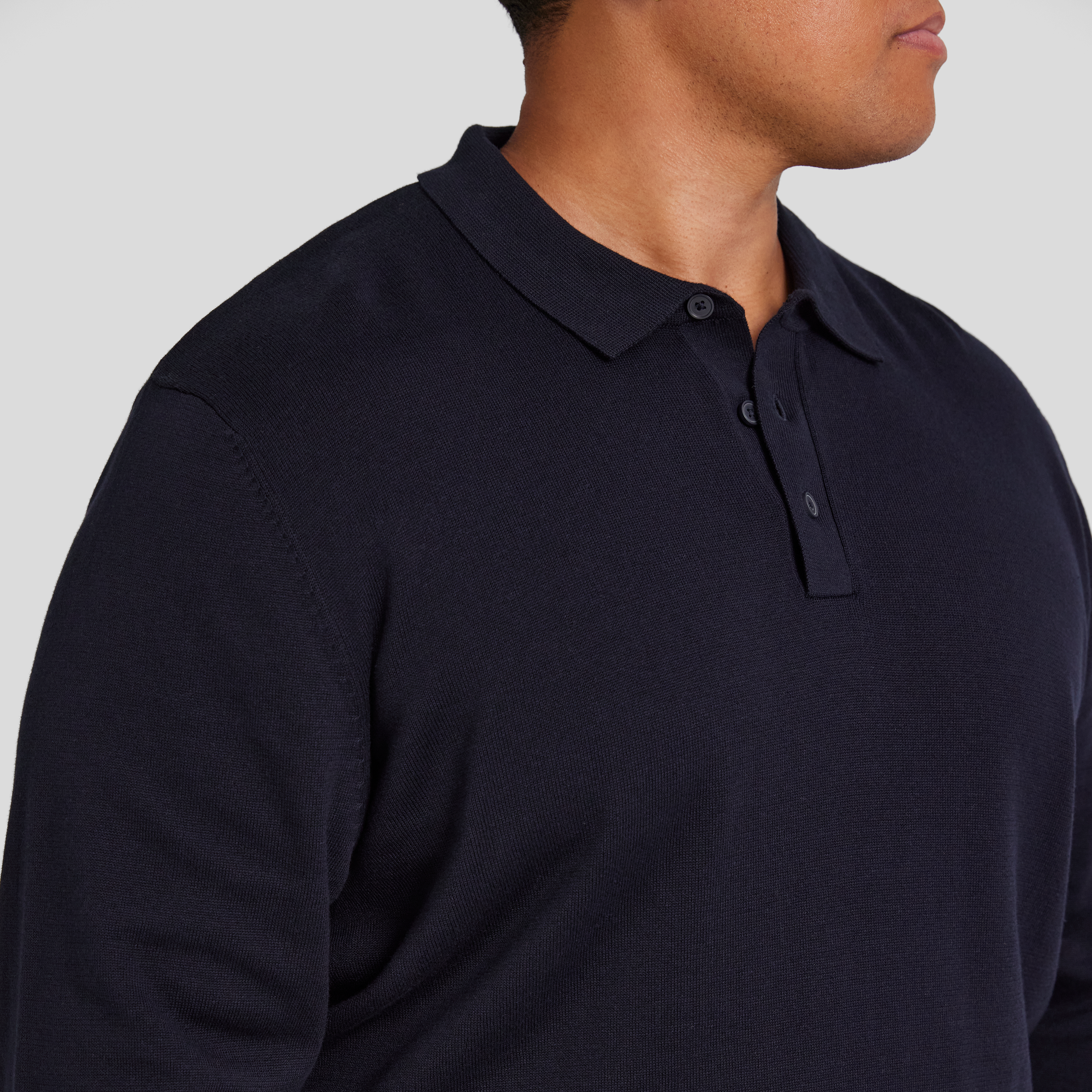 Navy Everyday Polo Sweater