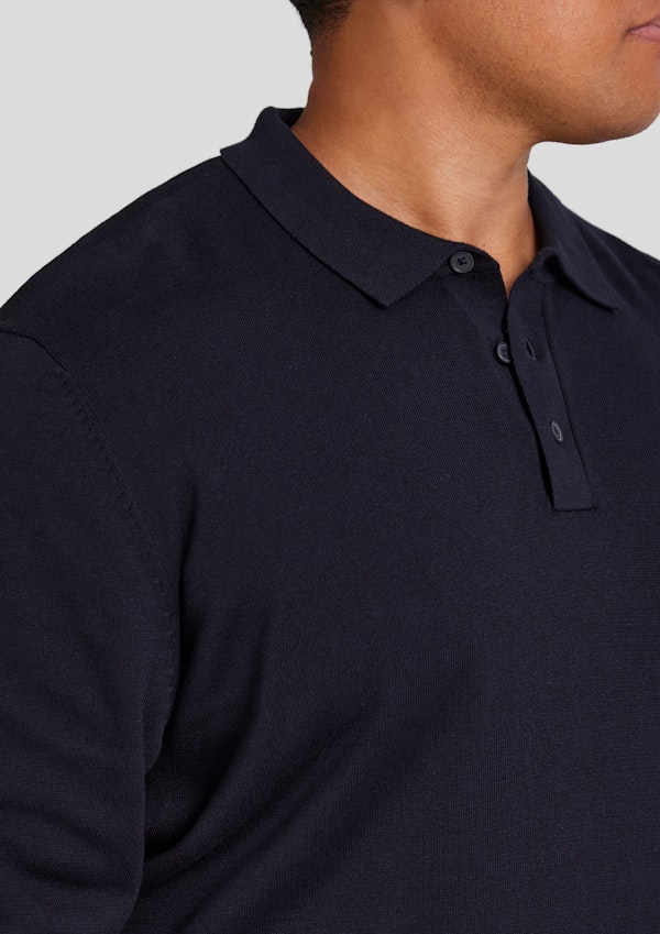 Navy Everyday Polo Sweater