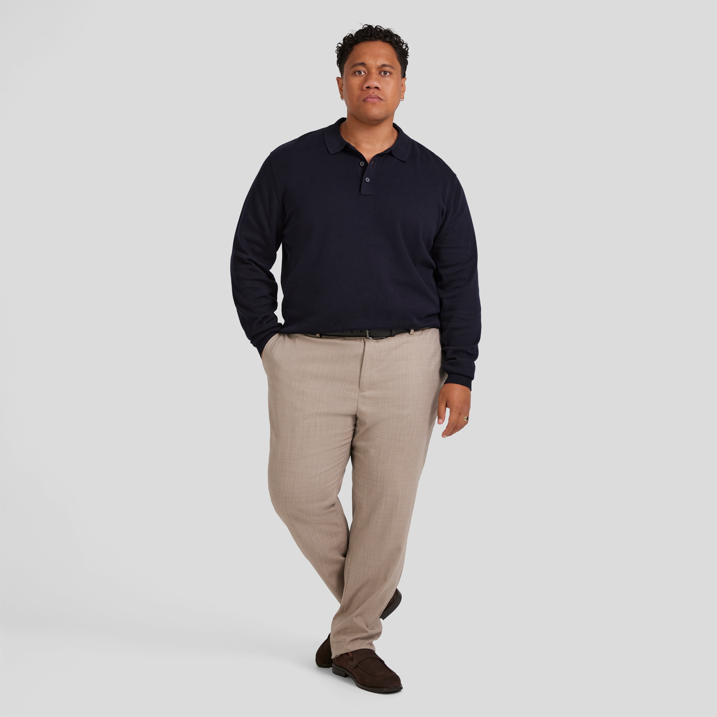 Navy Everyday Polo Sweater