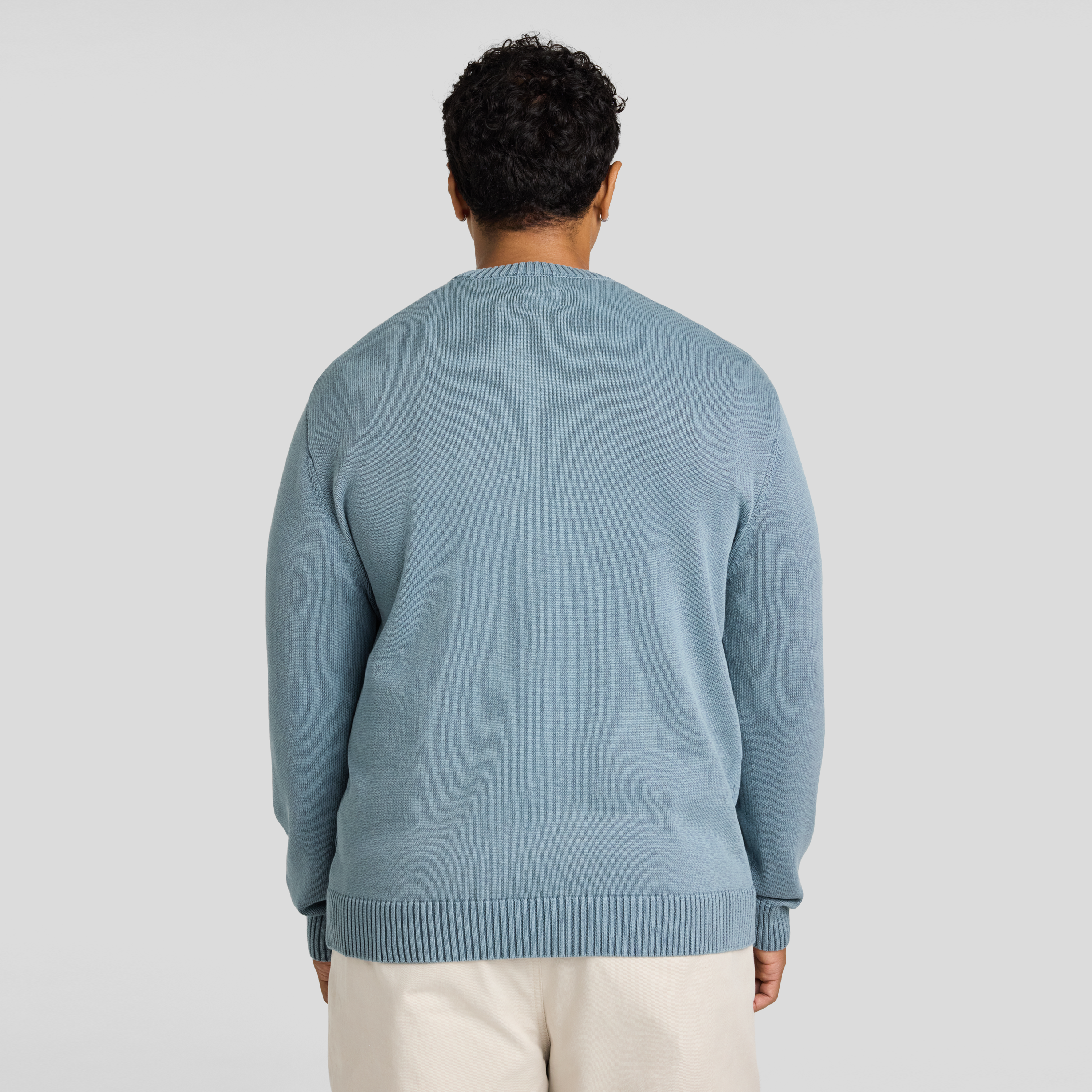 Blue Acid Wash Sweater