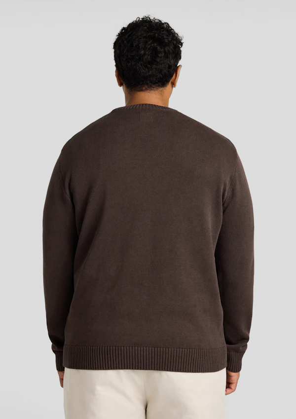 Chocolate Acid Wash Sweater