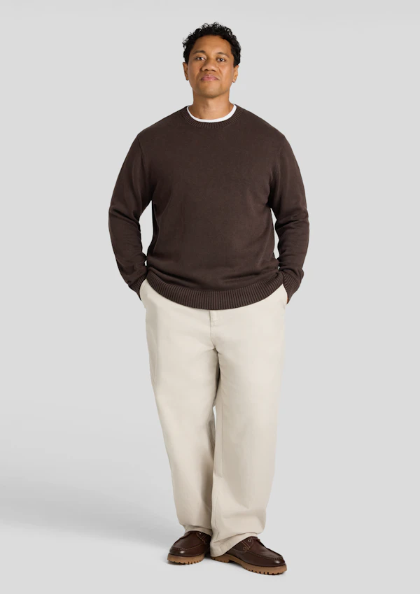 Chocolate Acid Wash Sweater