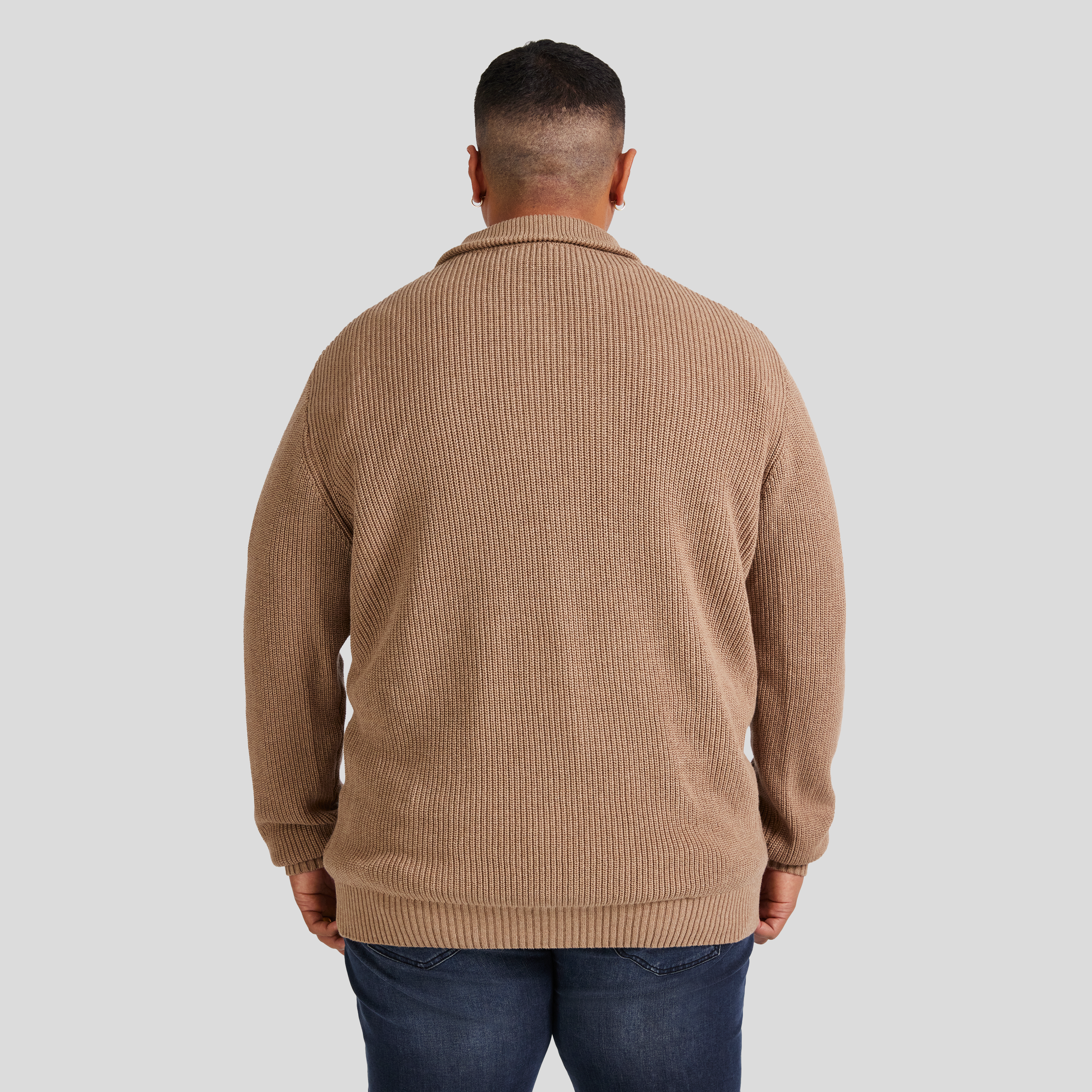 Camel Chuck Rib Cardigan