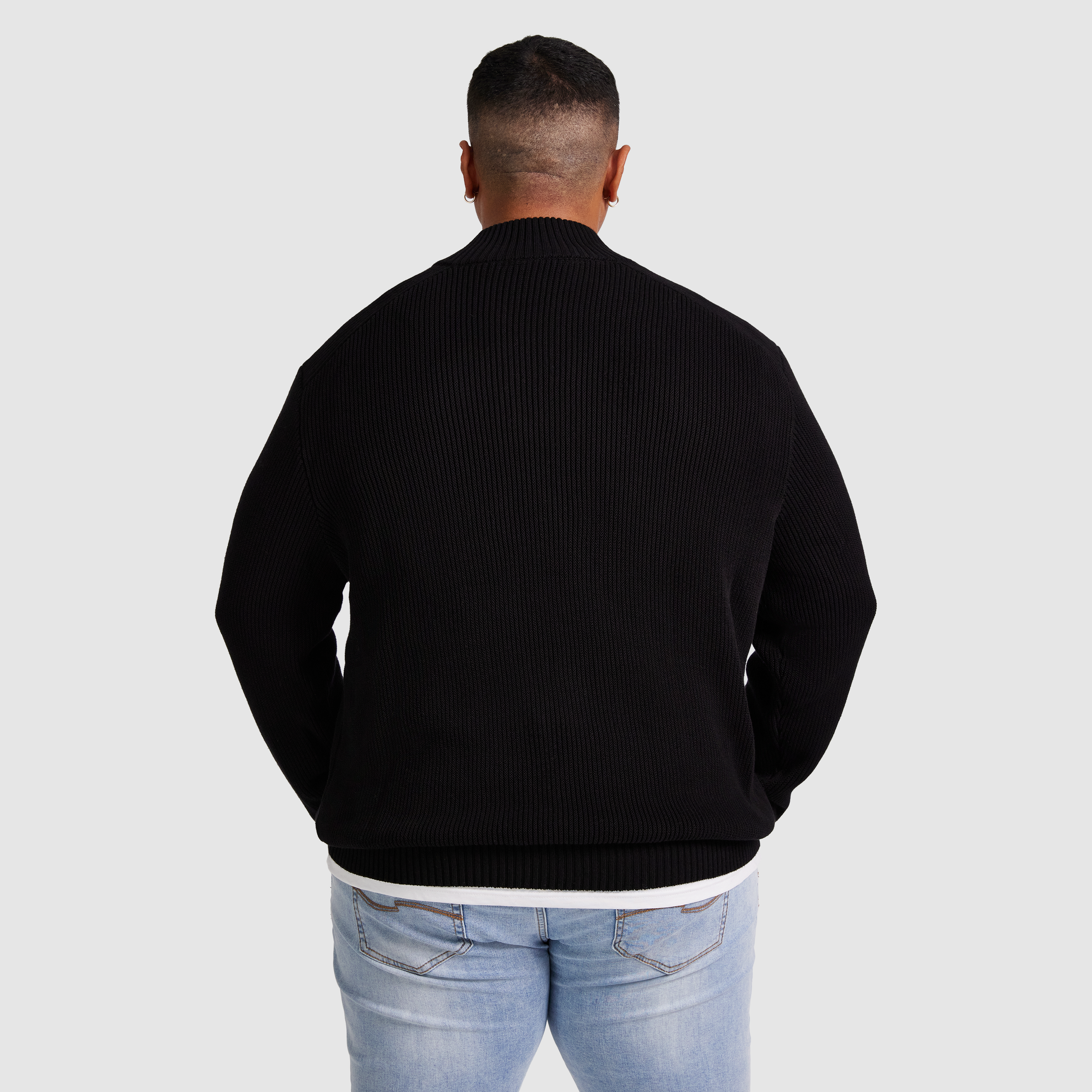 Black Dempsey 1/4Zip Sweater
