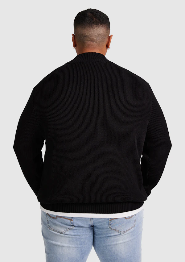 Black Dempsey 1/4Zip Sweater