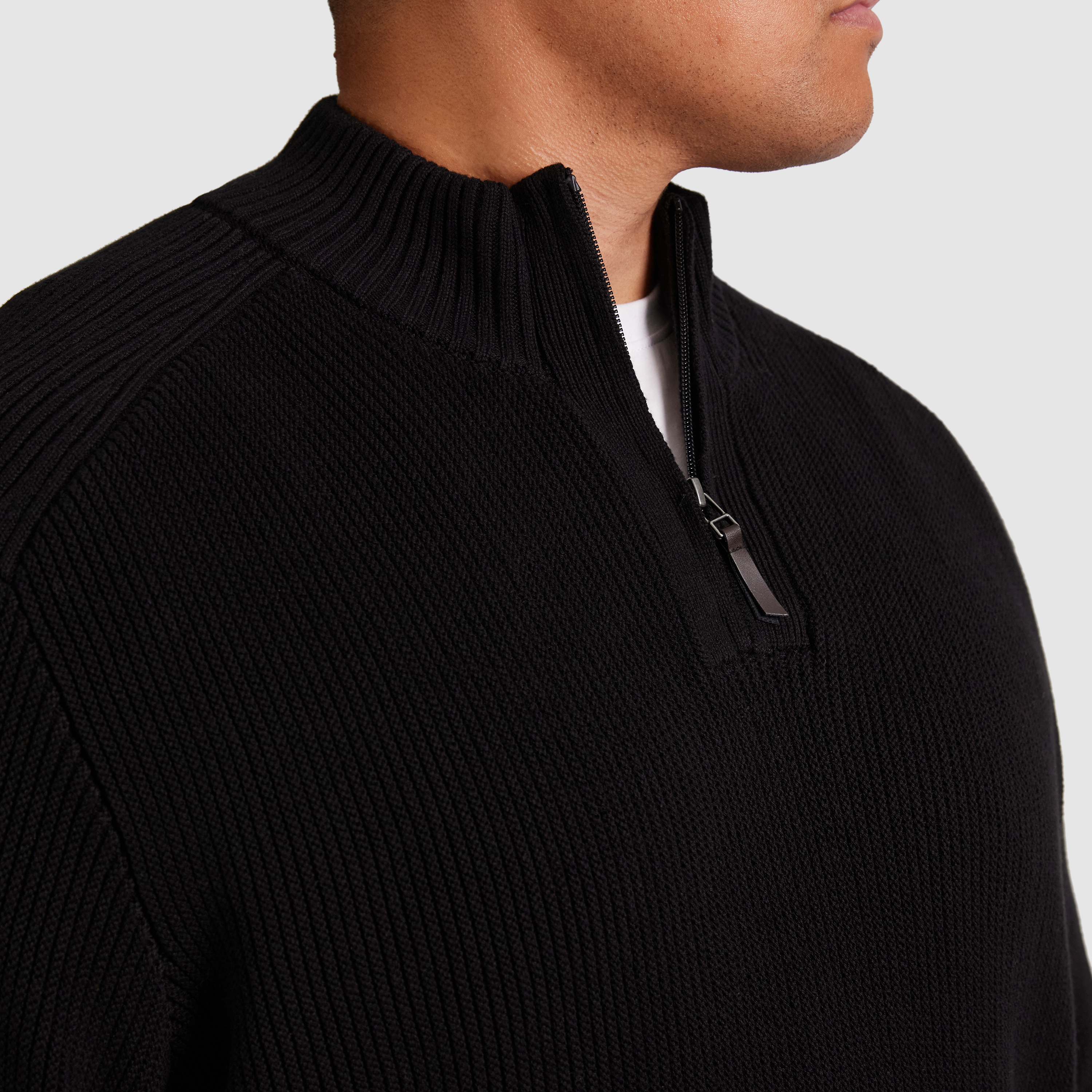 Black Dempsey 1/4Zip Sweater