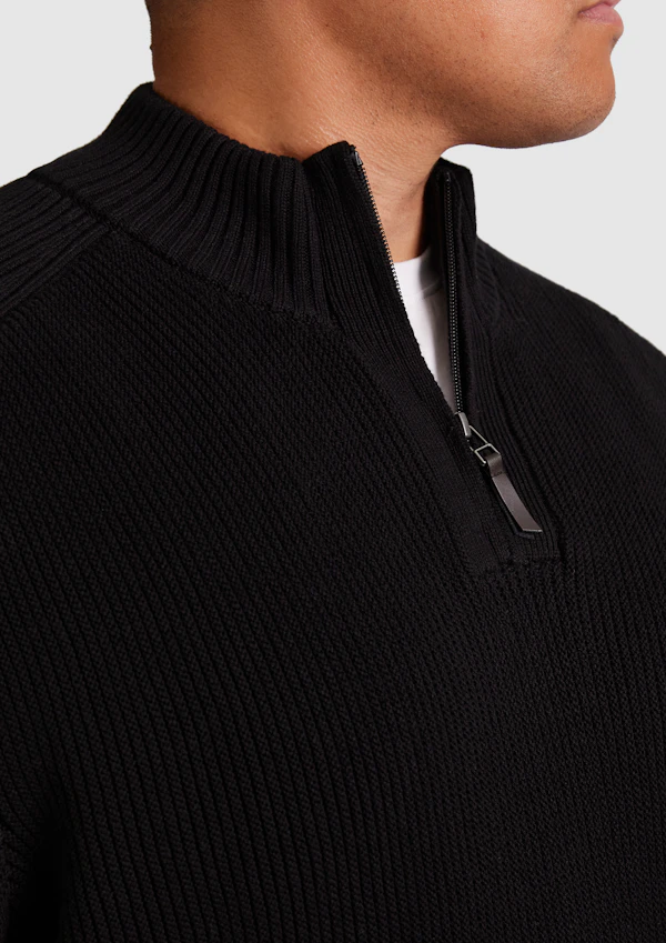 Black Dempsey 1/4Zip Sweater