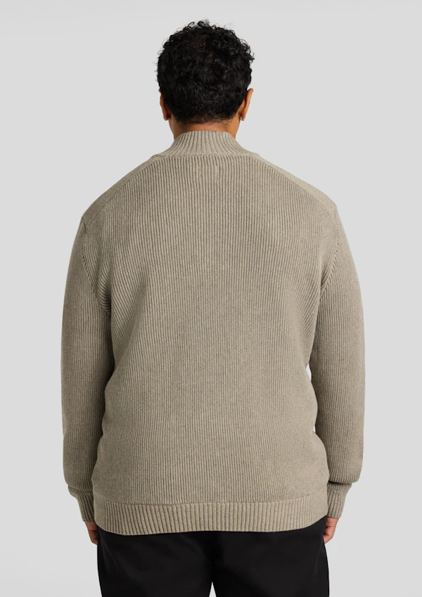 Mushroom Dempsey 1/4Zip Sweater