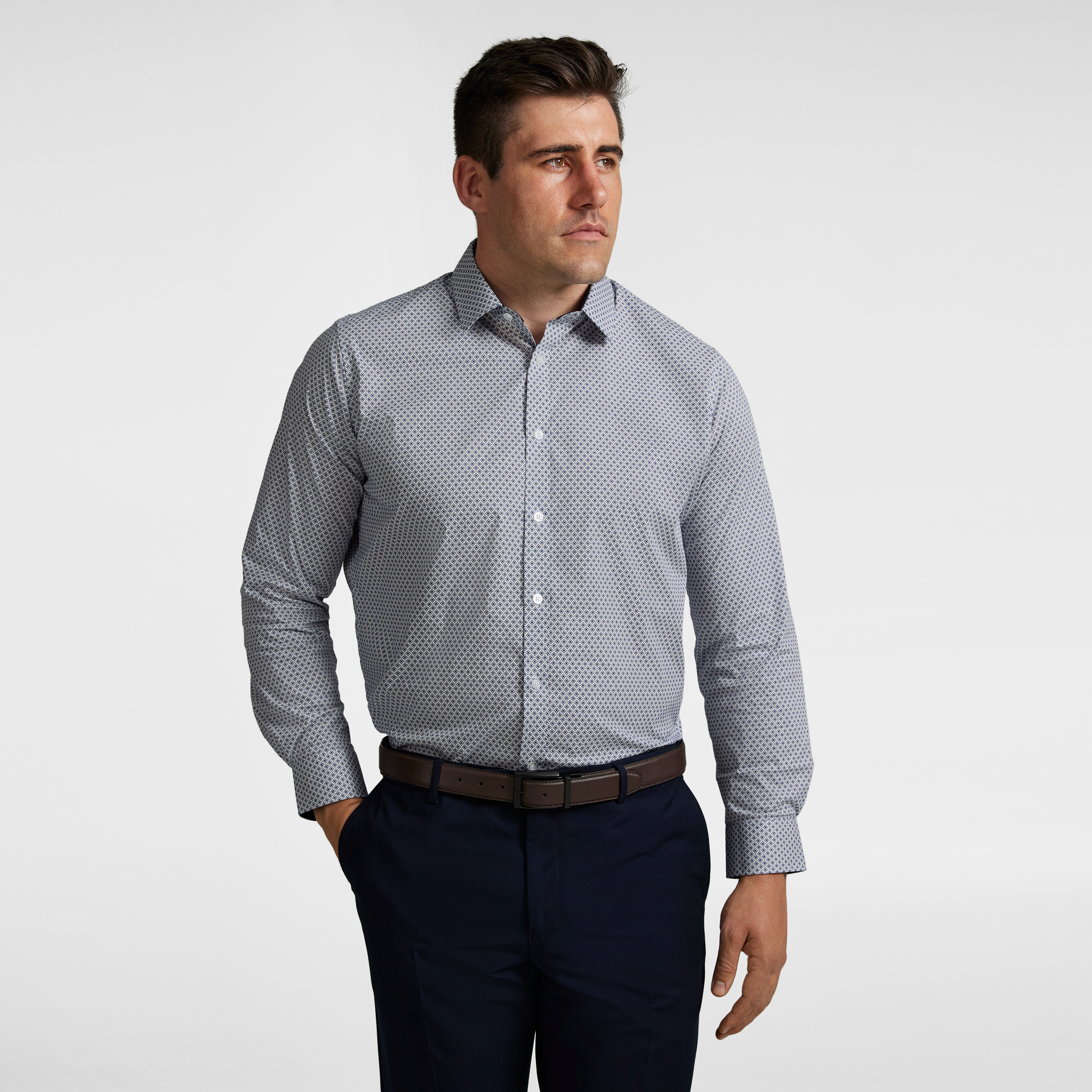 JASPER PRINT STRETCH SHIRT