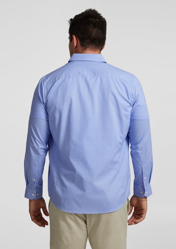 Blue Jaxon Easy Care Check Shirt