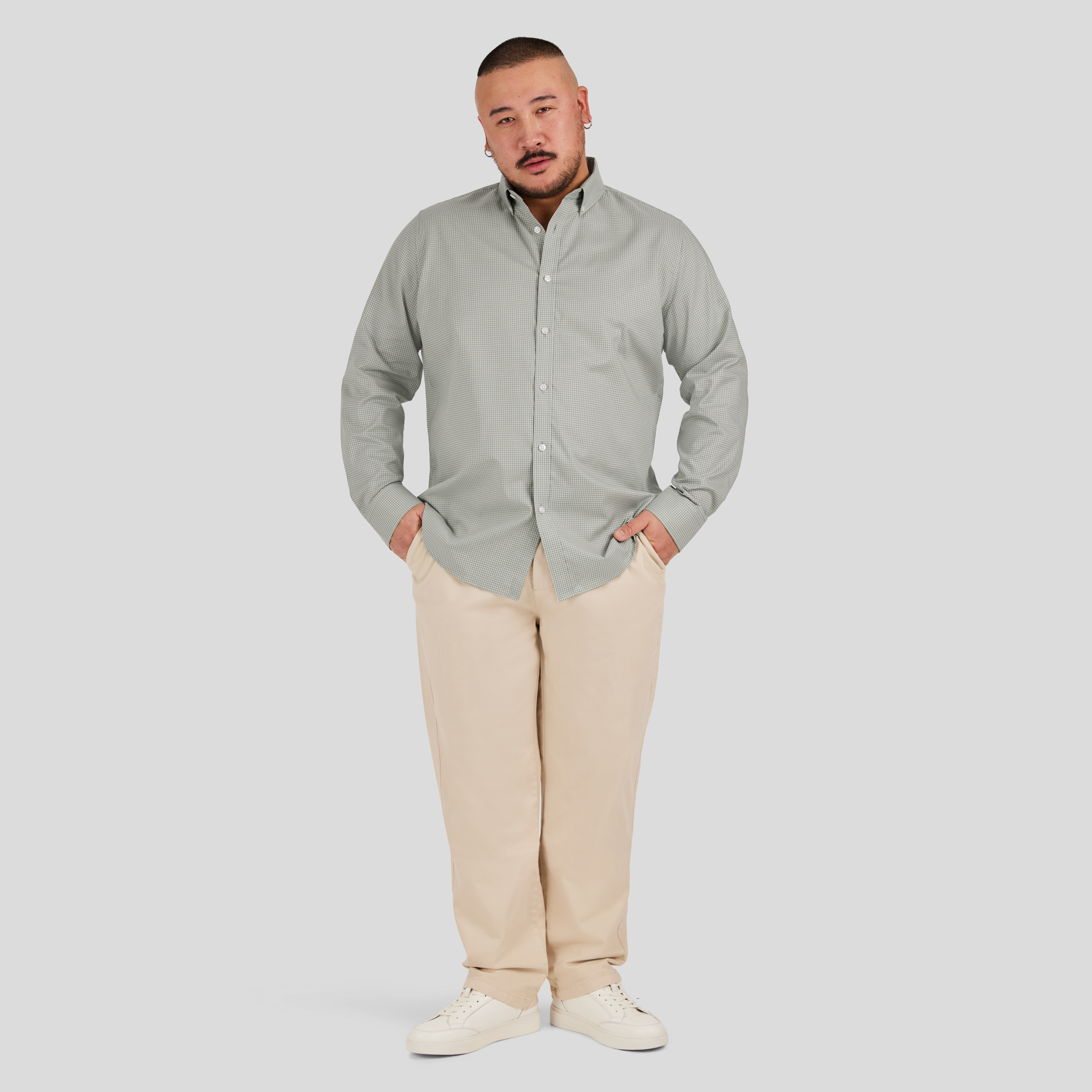 Sage Jaxon Easy Care Check Shirt