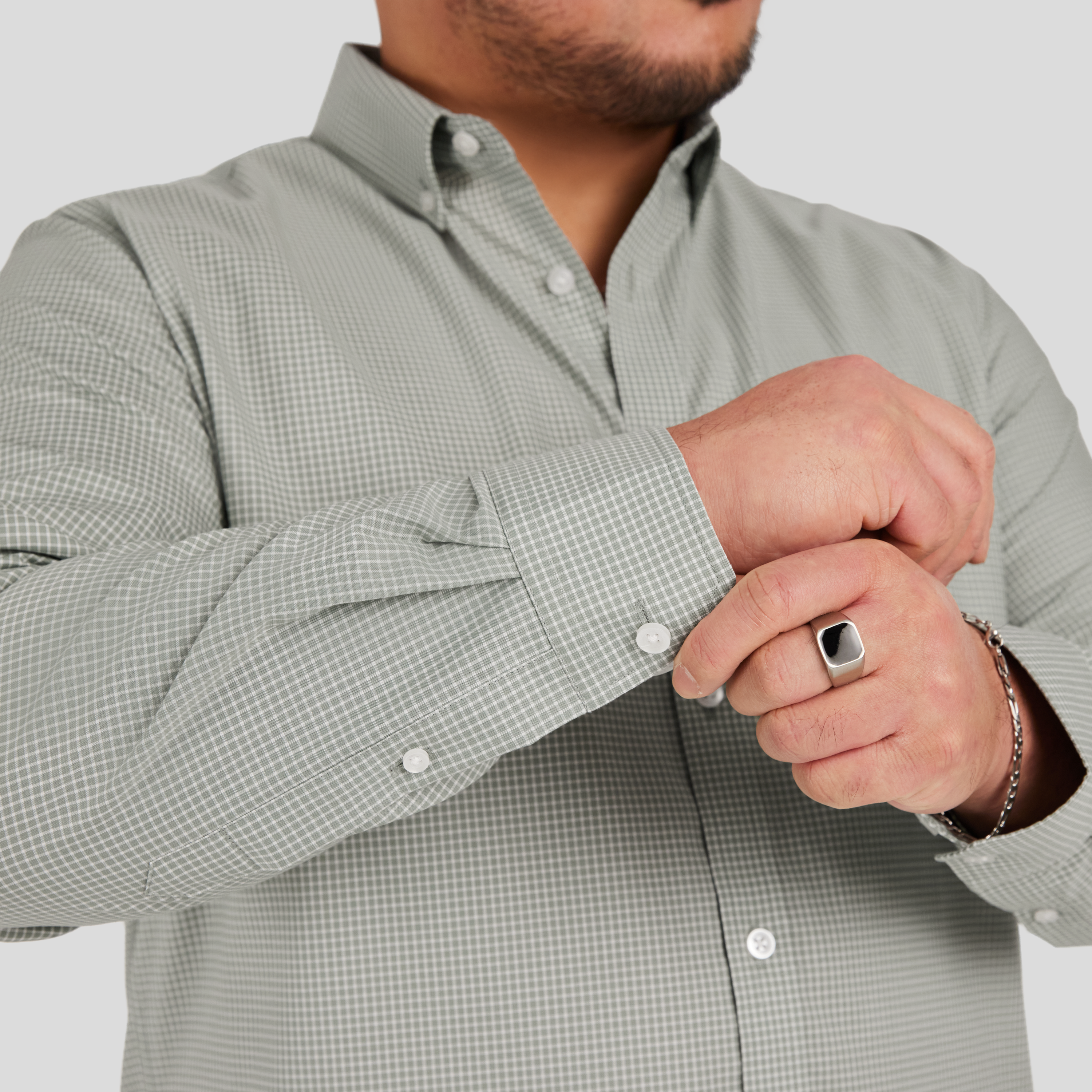 Sage Jaxon Easy Care Check Shirt