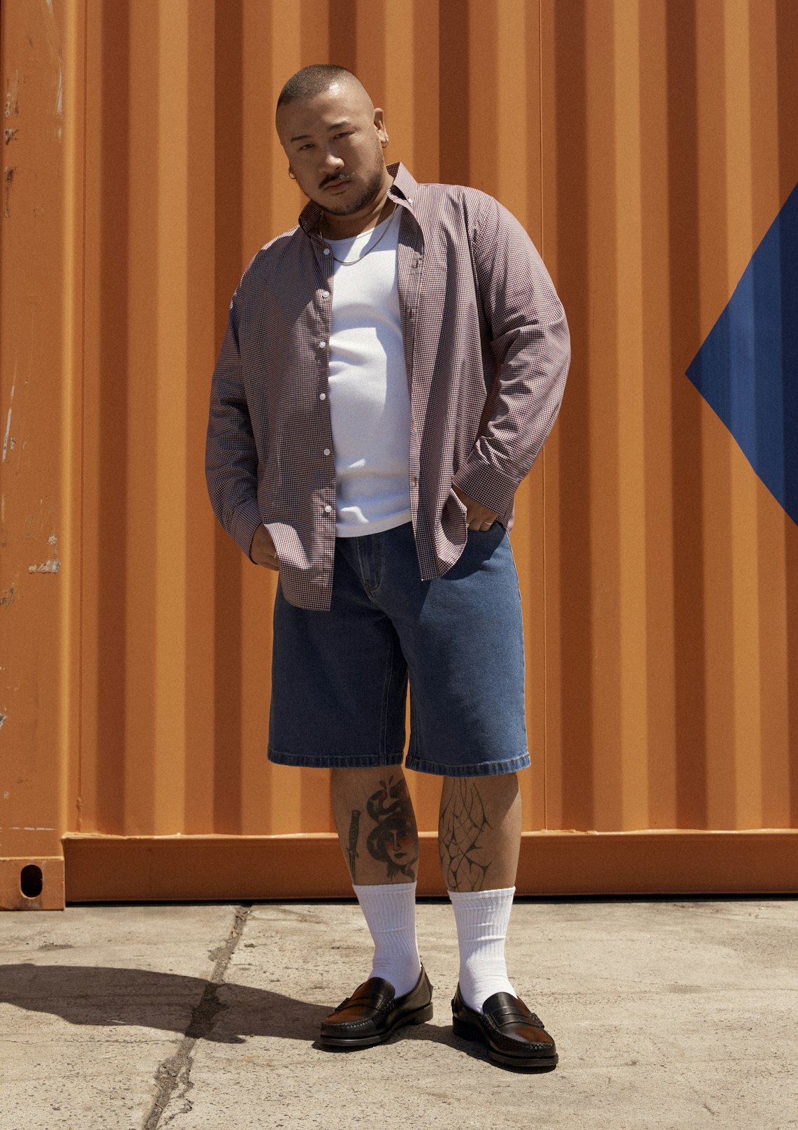 Wine Jaxon Easy Care Check Shirt