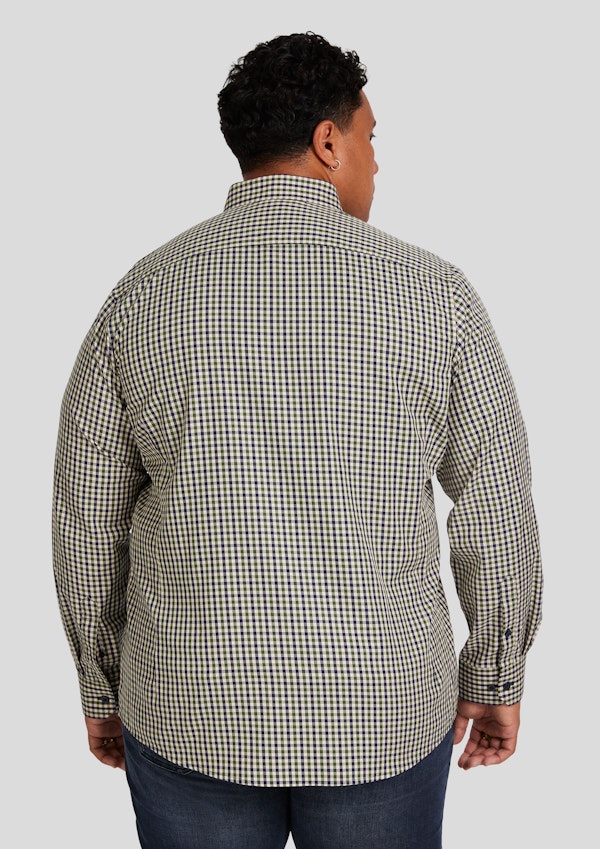 Green Noah Easy Care Check Shirt