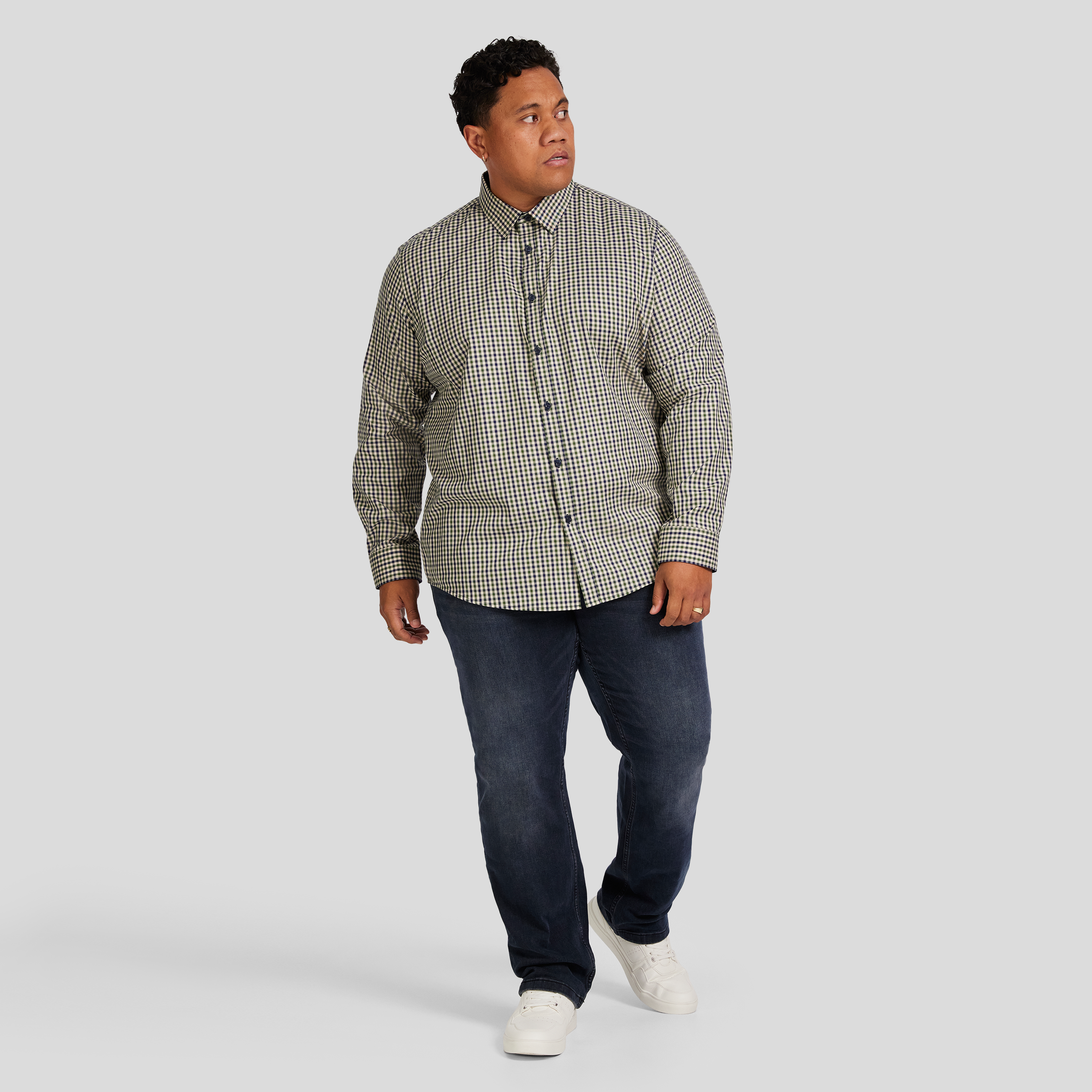 Green Noah Easy Care Check Shirt