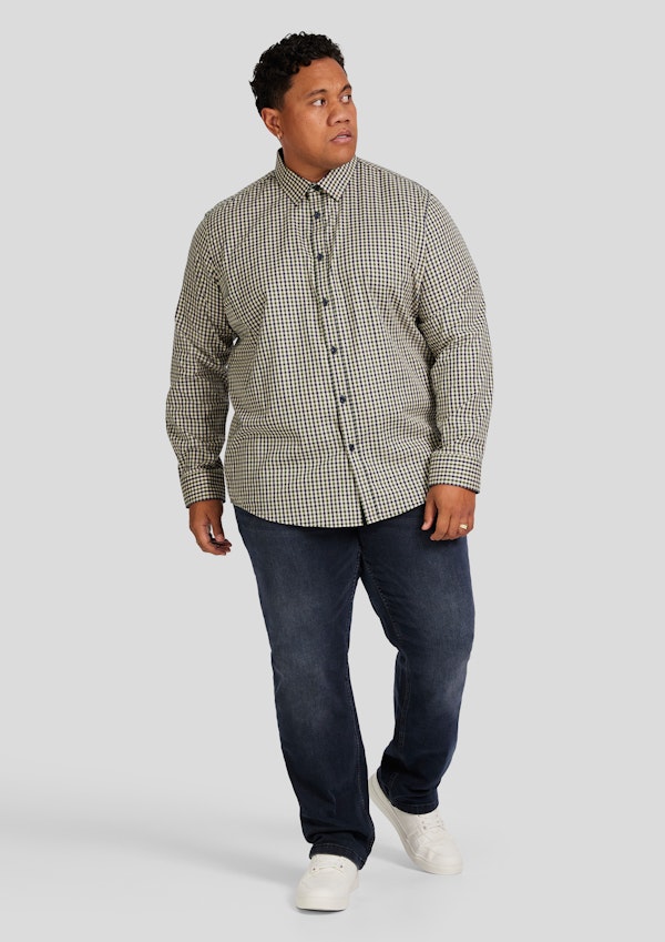 Green Noah Easy Care Check Shirt