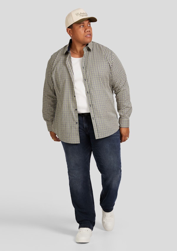 Green Noah Easy Care Check Shirt