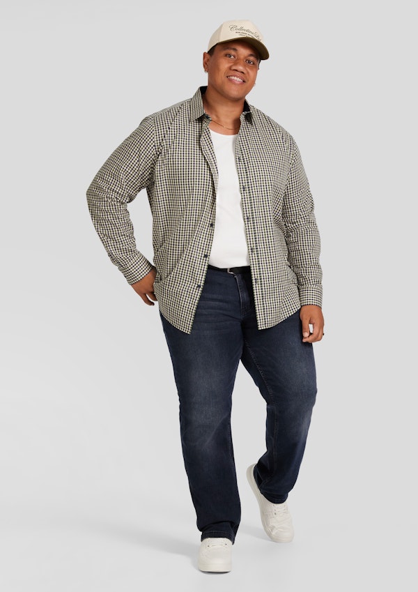 Green Noah Easy Care Check Shirt