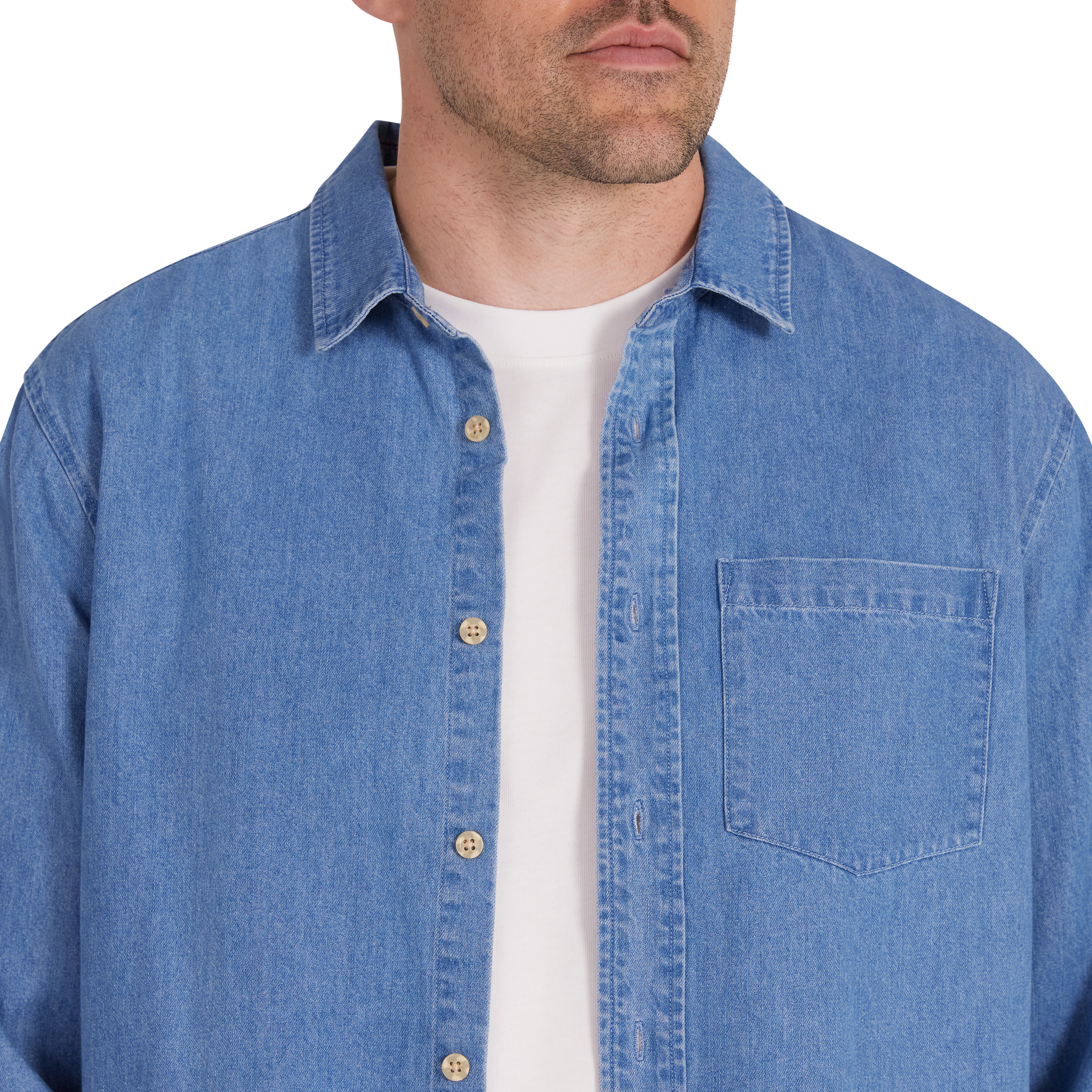 Light Wash Dustin Denim Overshirt