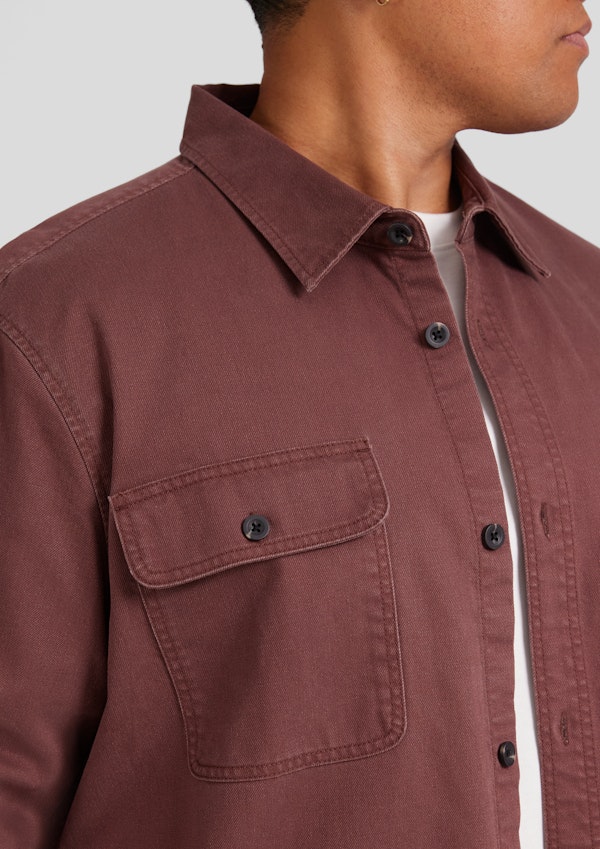 Mahogany Knox Heavy Twill Overshirt