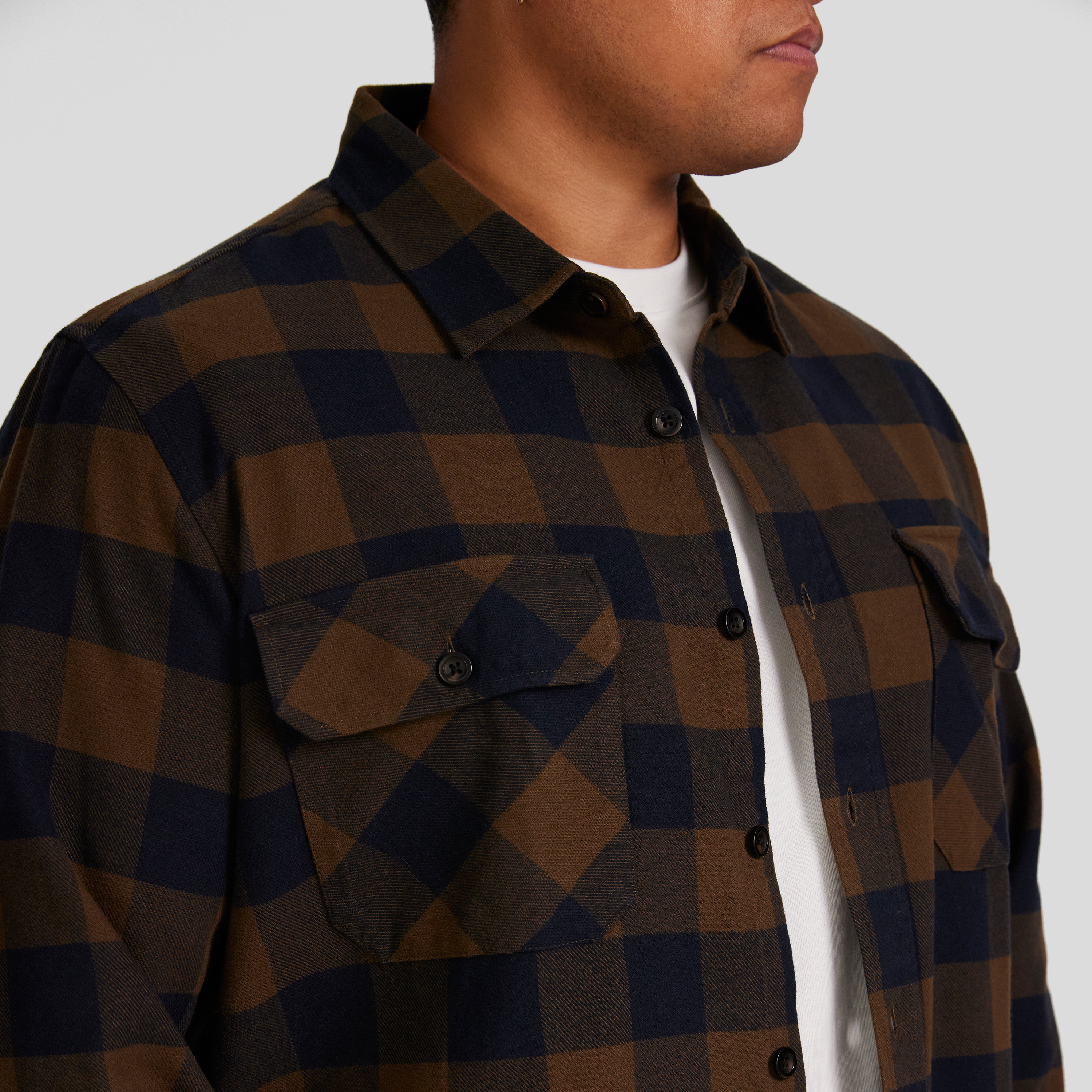 Brown Arizona Check Overshirt