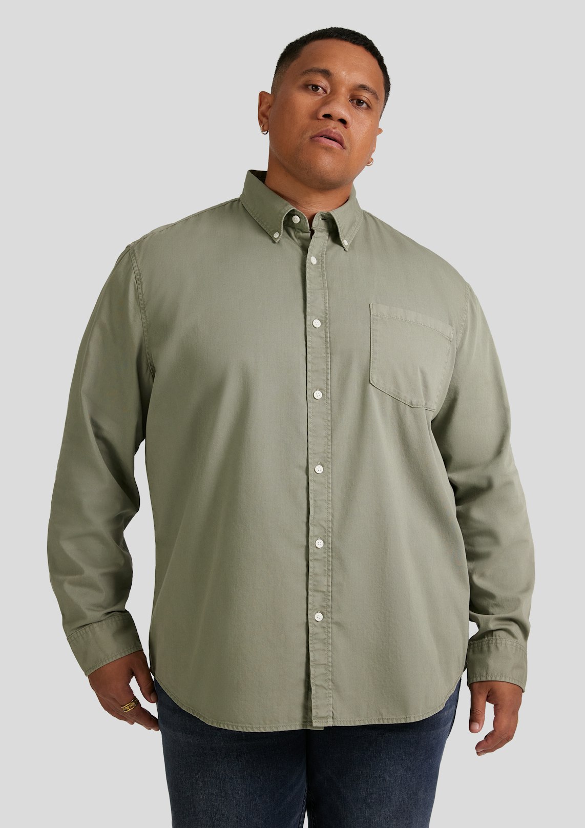 Sage Relax Fit Twill Shirt