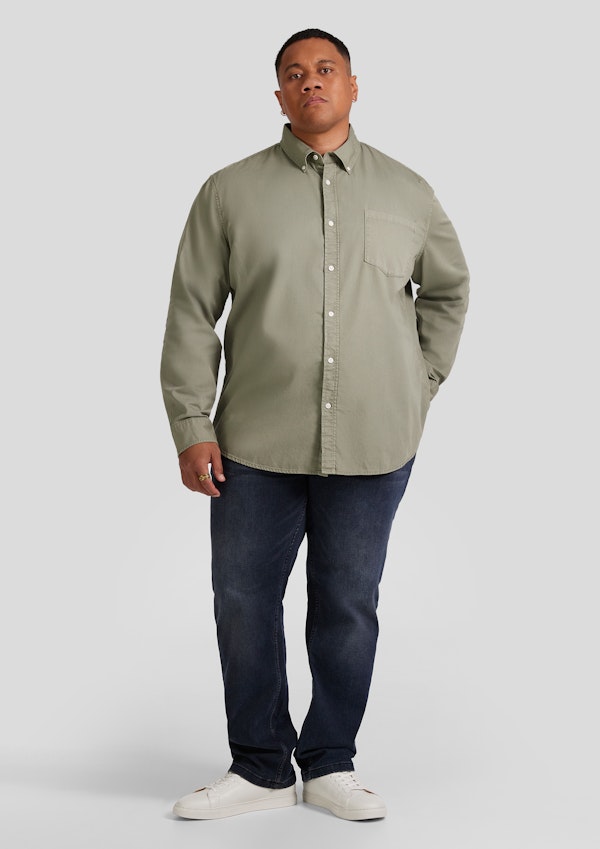 Sage Relax Fit Twill Shirt