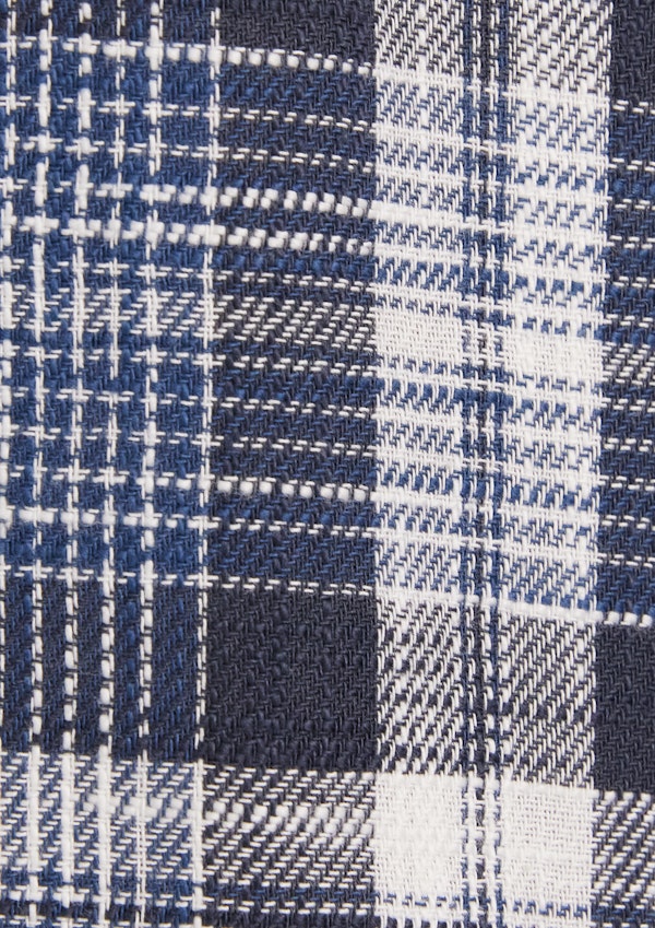 Vintage Blue Harvey Relax Fit Check Shirt