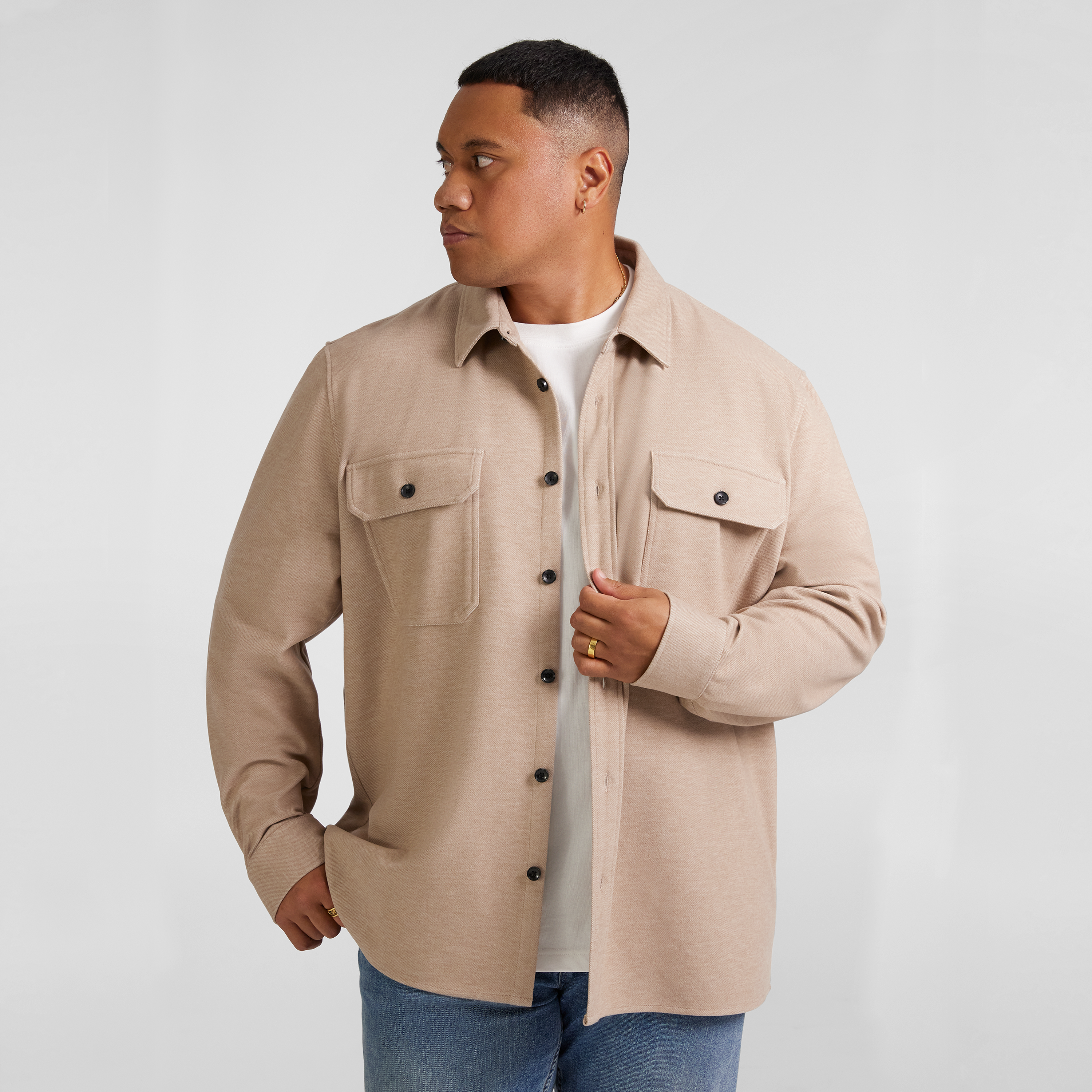 Brushed Twill Overshirt